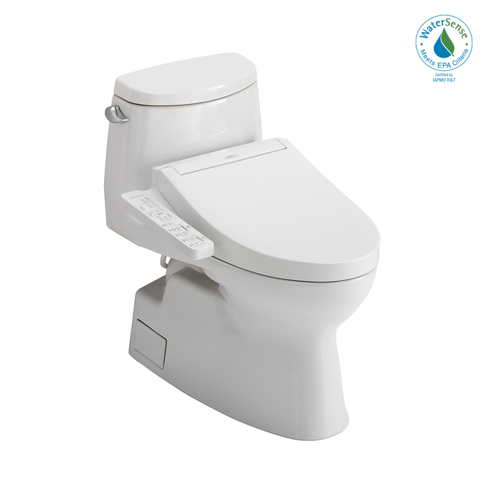 Toto Washlet+ Carlyle II One Piece Elongated 1.28 GPF Toilet and Washlet+ C2 Bidet Seat