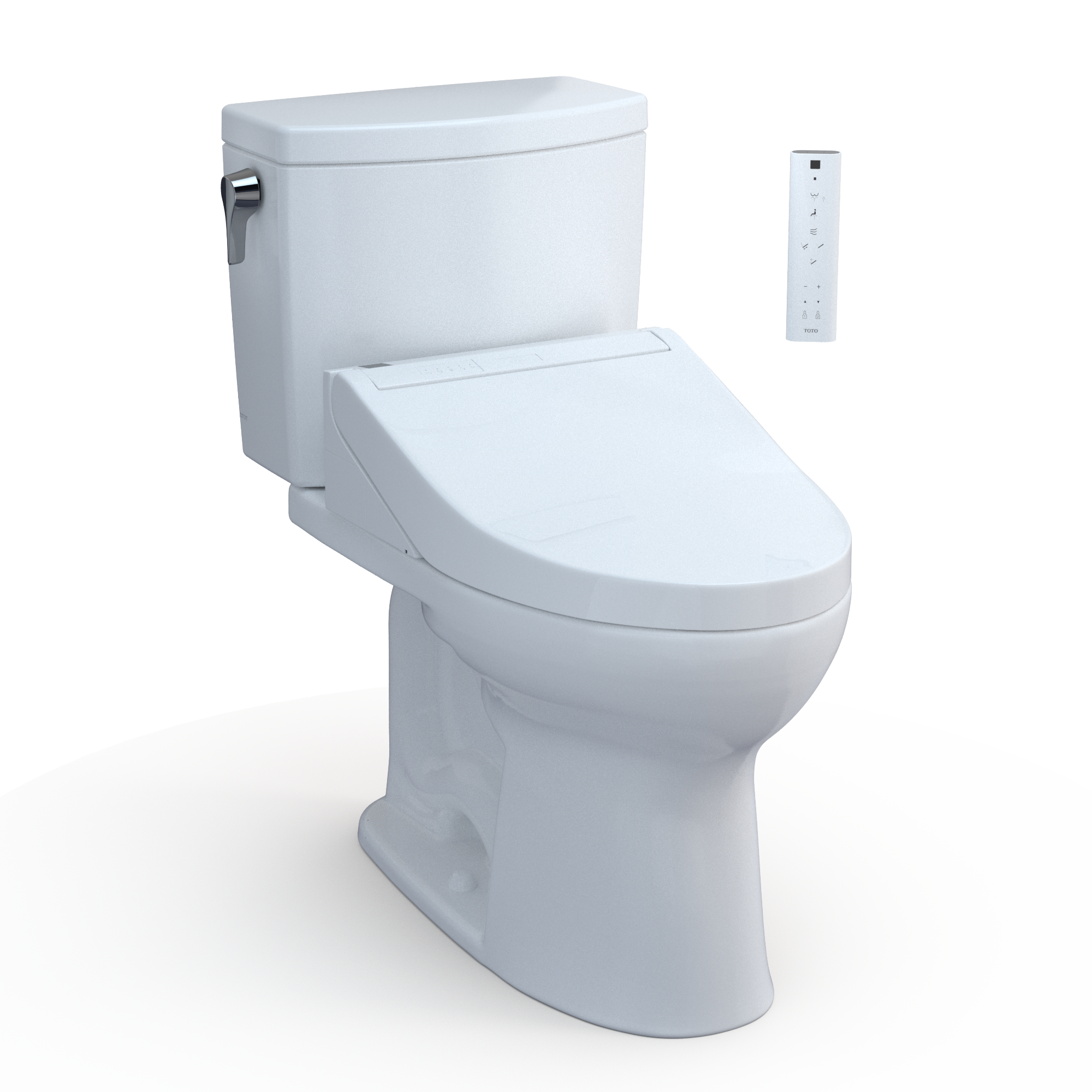 Toto Washlet+ Drake II 1G Two Piece Elongated 1.0 GPF Toilet and Washlet+ C5 Bidet Seat