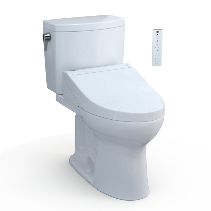 Toto Washlet+ Drake II 1G Two Piece Elongated 1.0 GPF Toilet and Washlet+ C5 Bidet Seat