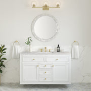 Glossy White / Eternal Jasmine Pearl - 3 Faucet Holes