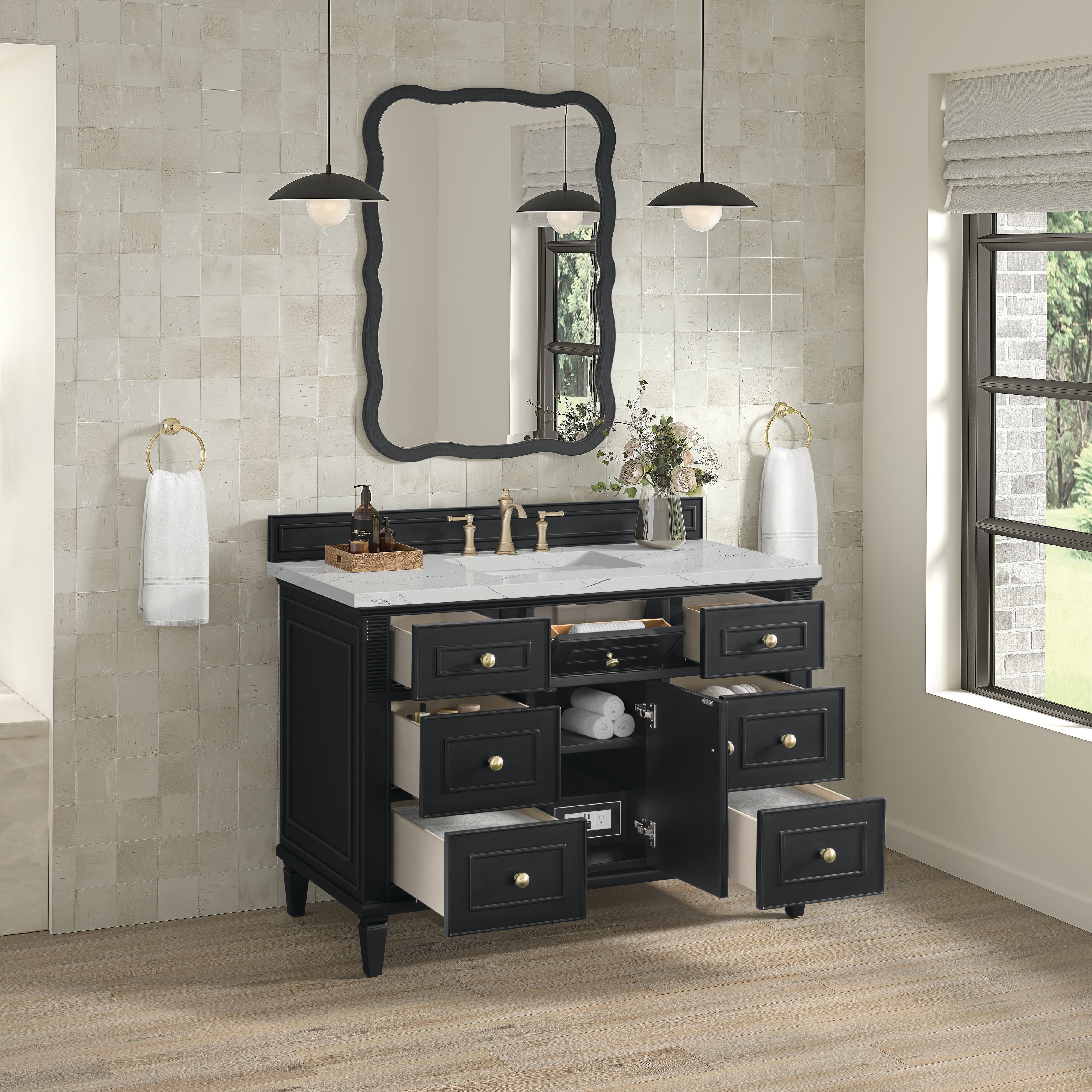 Black Onyx / Ethereal Noctis - 3 Faucet Holes