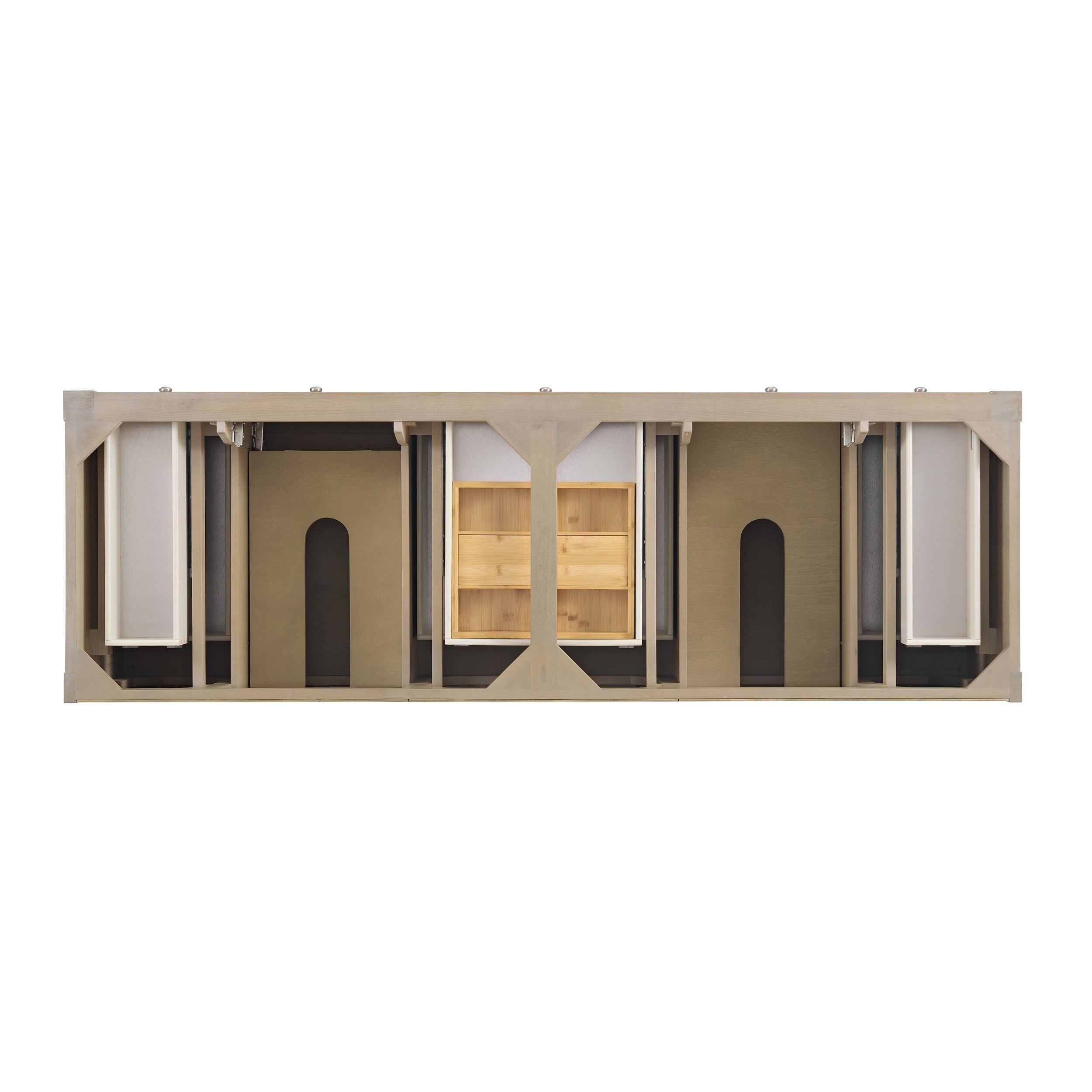 Whitewashed Oak / White Zeus - 3 Faucet Holes