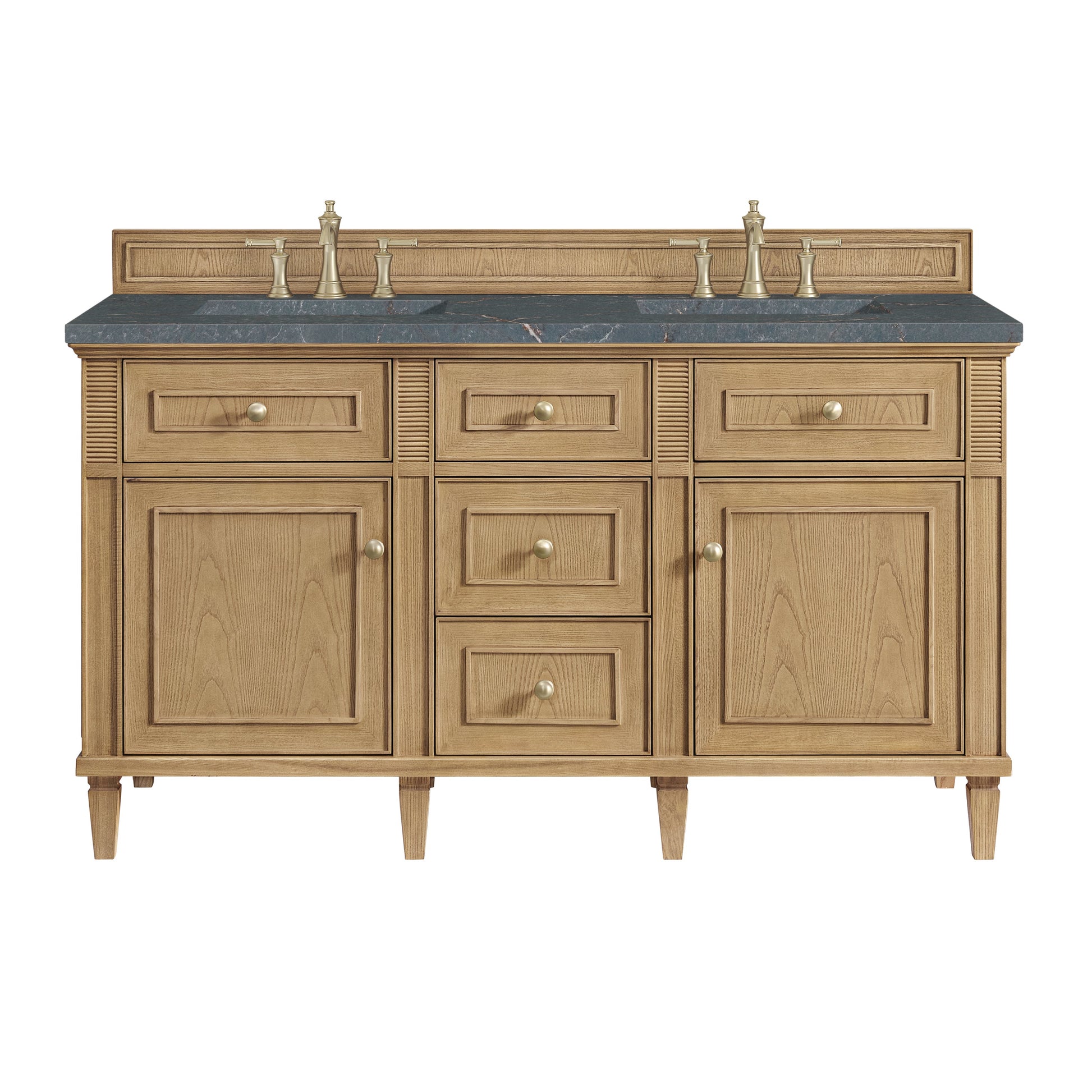 Light Natural Oak / Parisien Bleu - 3 Faucet Holes