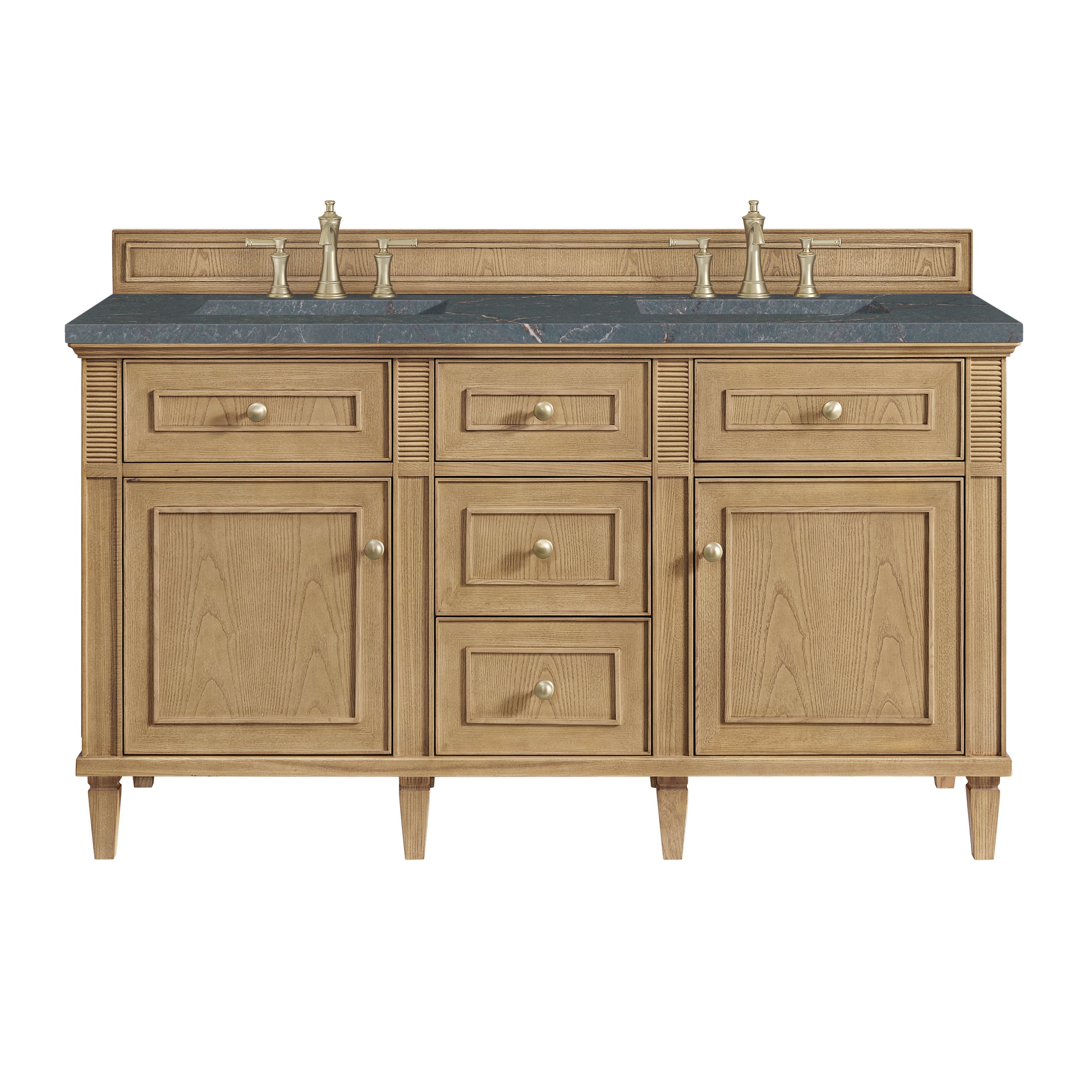Light Natural Oak / Parisien Bleu - 3 Faucet Holes