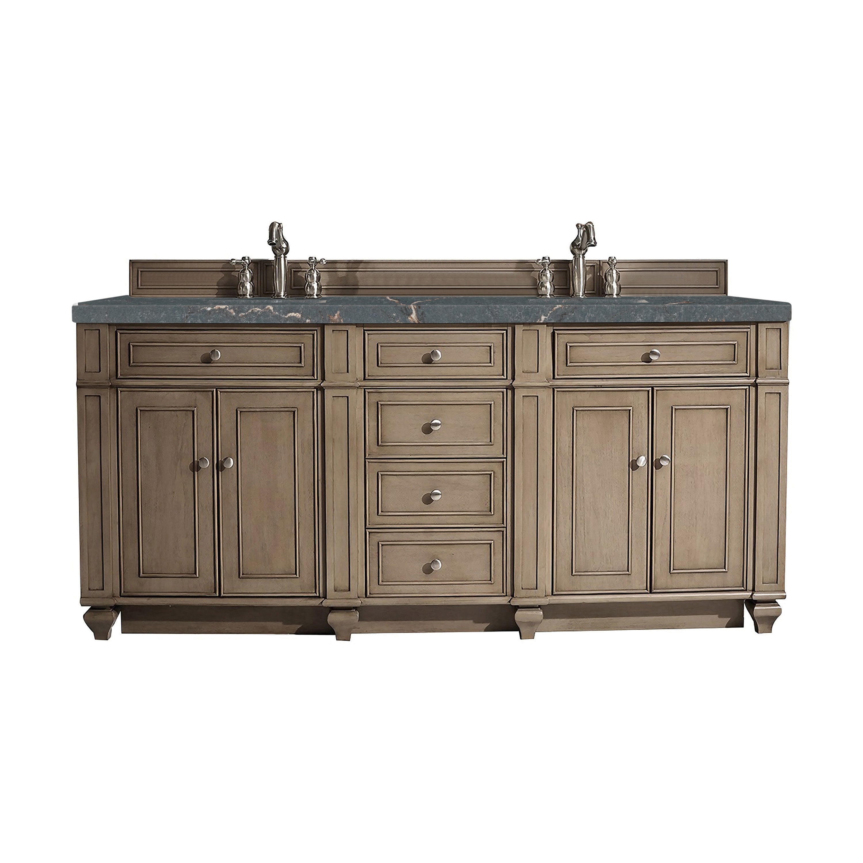 Whitewashed Walnut / Parisien Bleu - 3 Faucet Holes