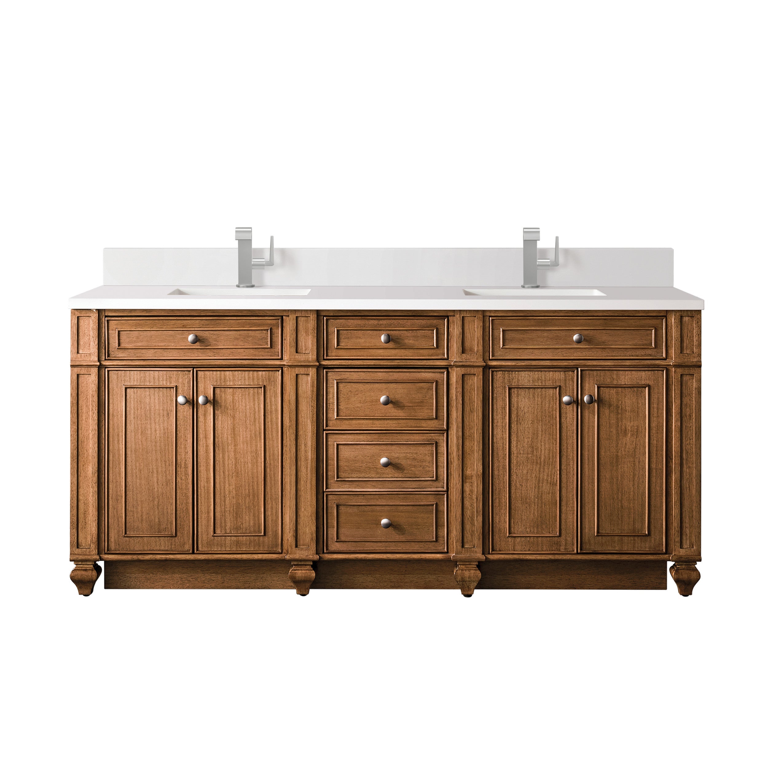 Saddle Brown / White Zeus - 1 Faucet Hole