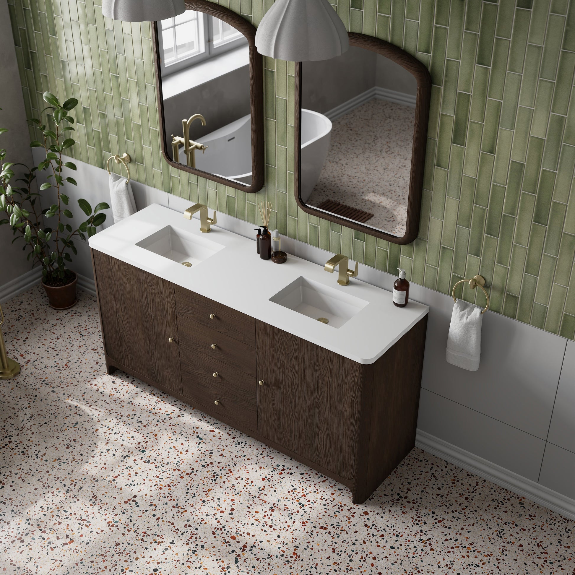 Sable / White Zeus - 1 Faucet Hole
