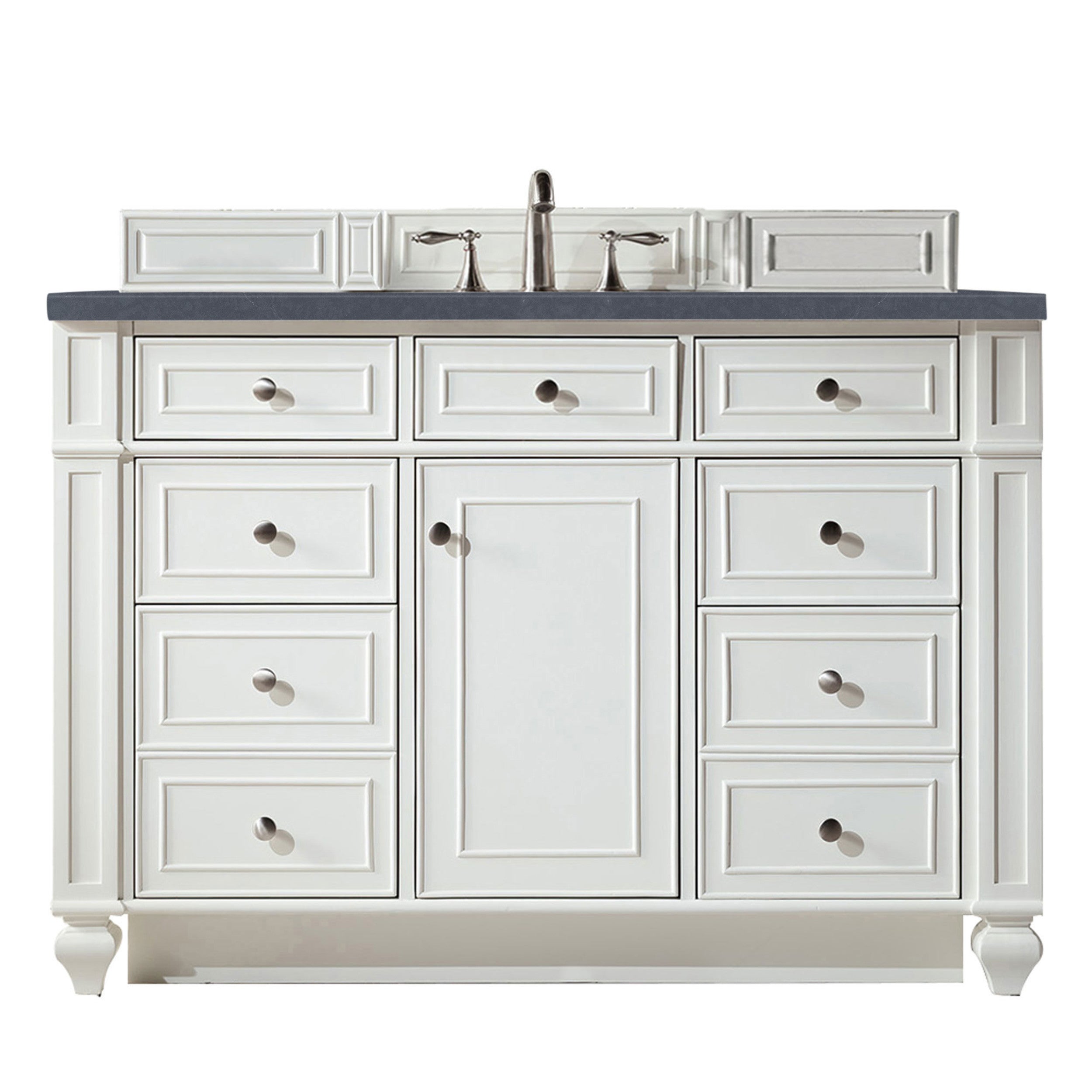 Bright White / Charcoal Soapstone - 3 Faucet Holes