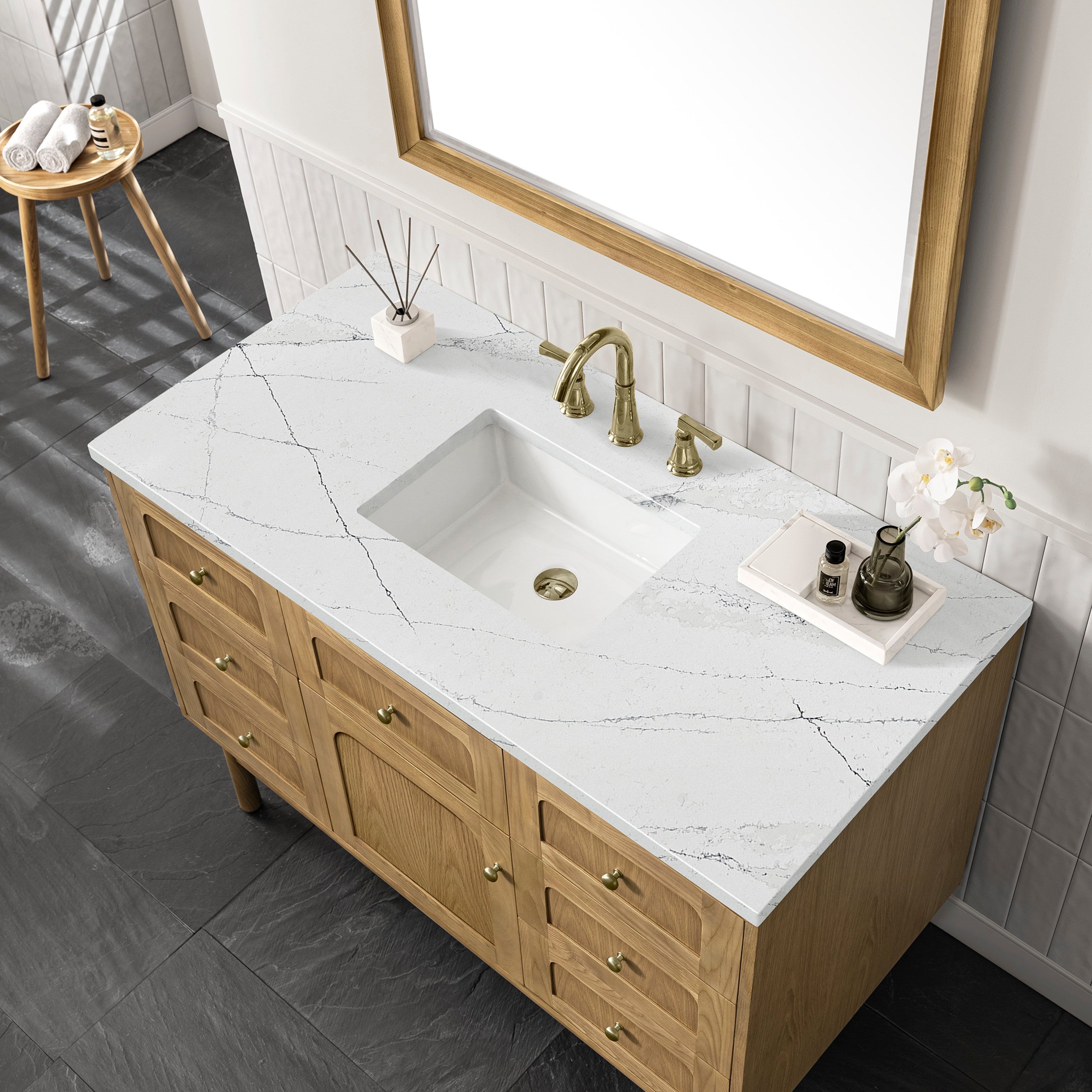 Light Natural Oak / Ethereal Noctis - 3 Faucet Holes