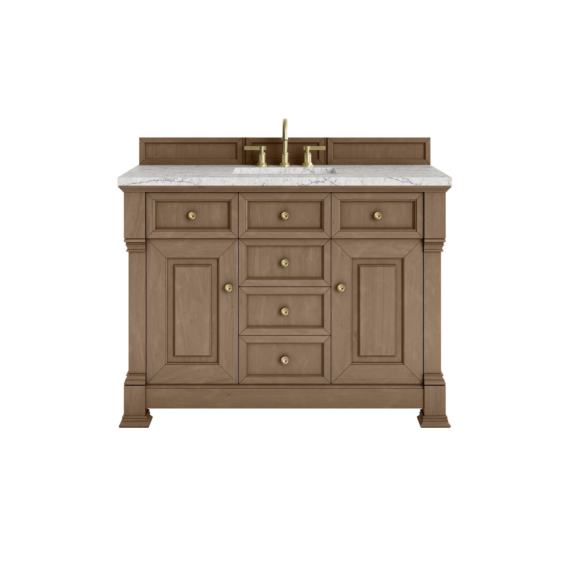 Pecan / Eternal Jasmine Pearl - 3 Faucet Holes