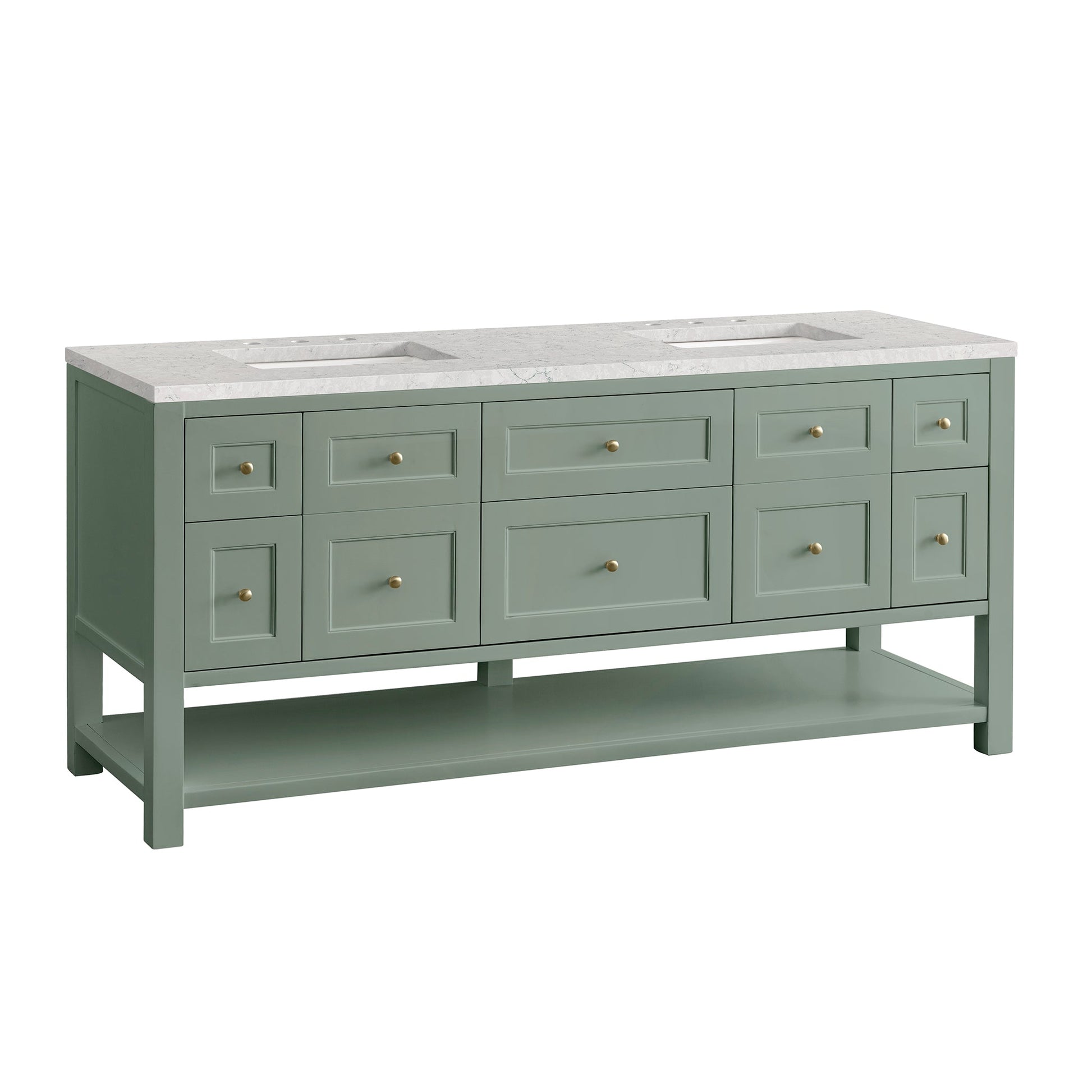 Smokey Celadon / Eternal Jasmine Pearl - 3 Faucet Holes
