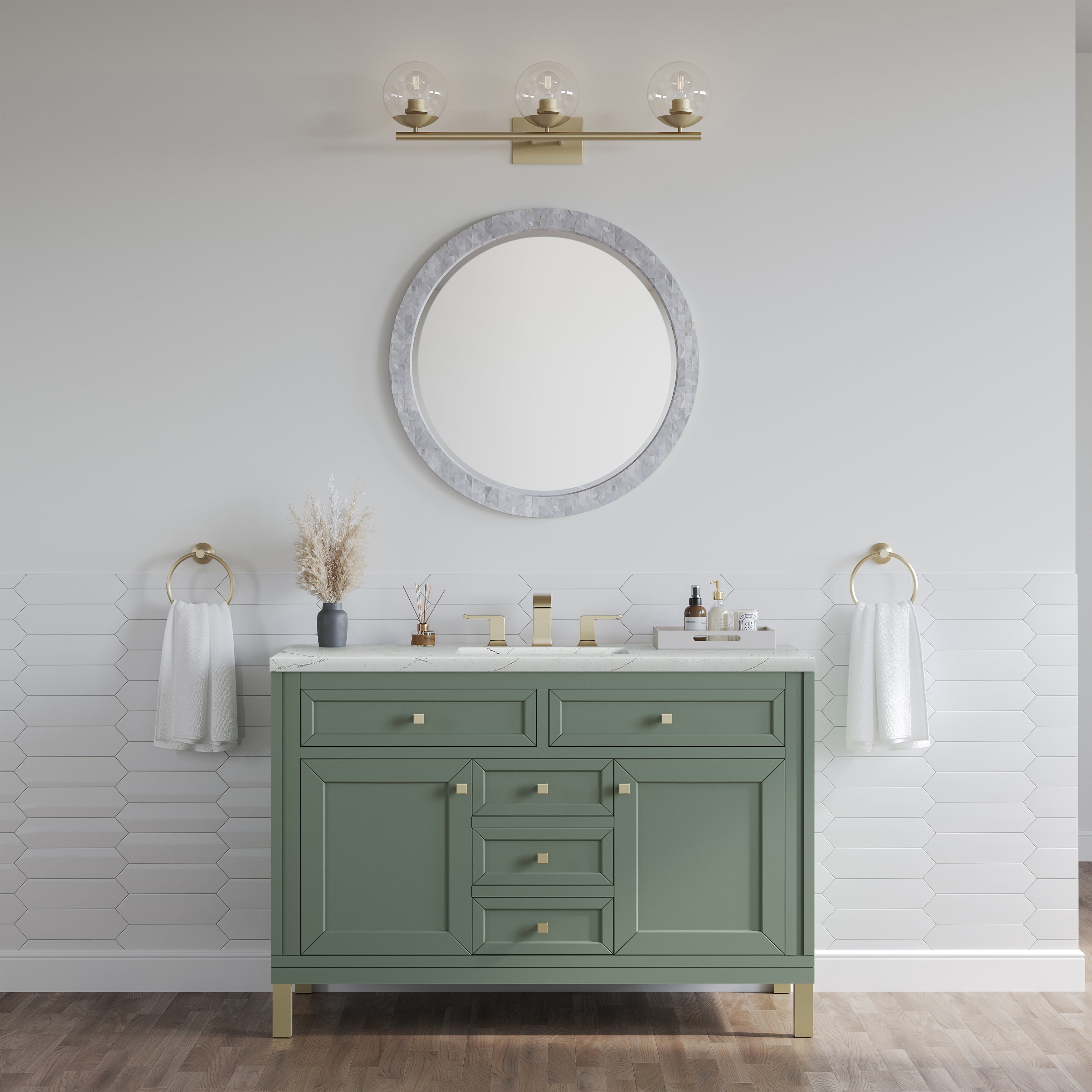 Smokey Celadon / Ethereal Noctis - 3 Faucet Holes