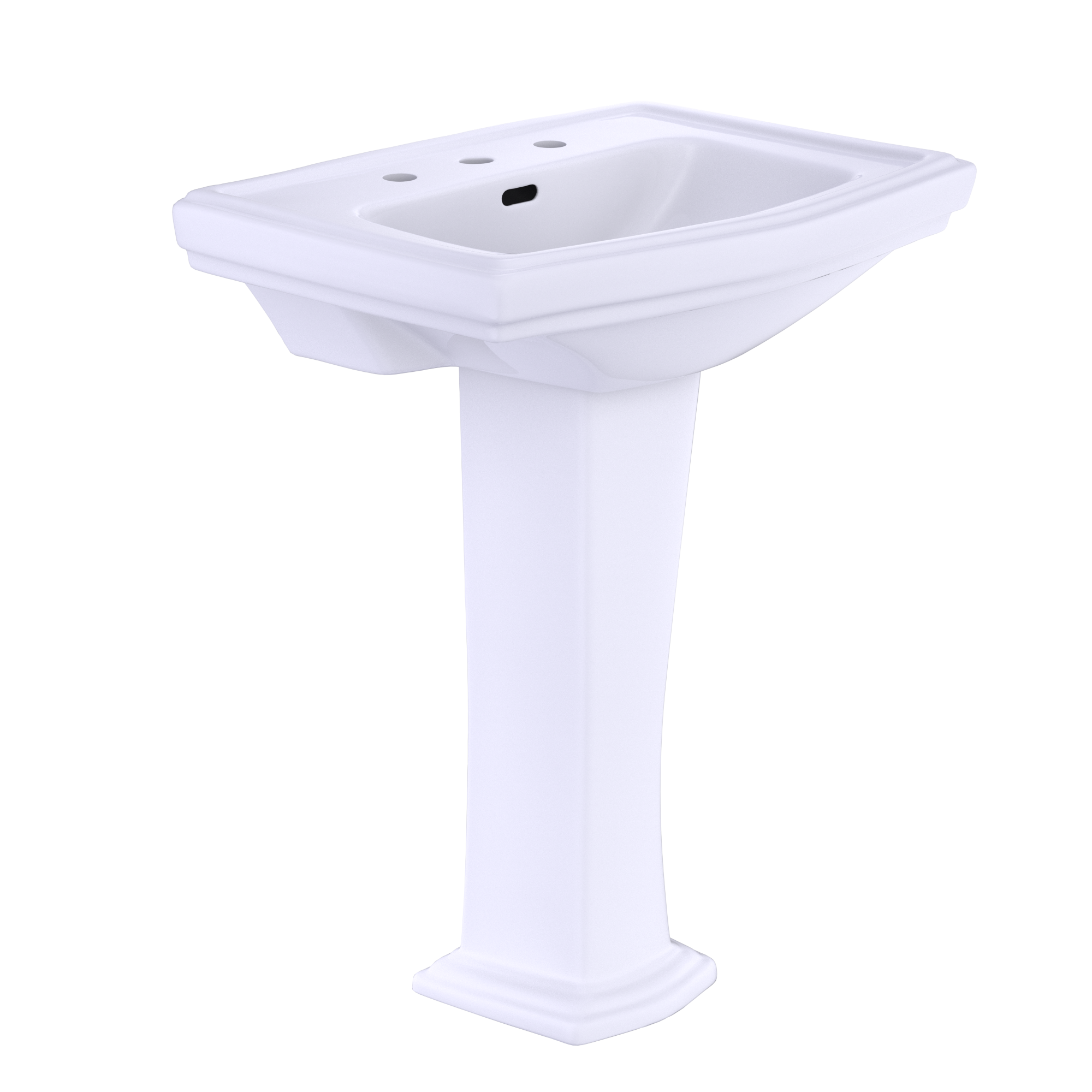 Toto Clayton Rectangular Pedestal Bathroom Sink For 8
