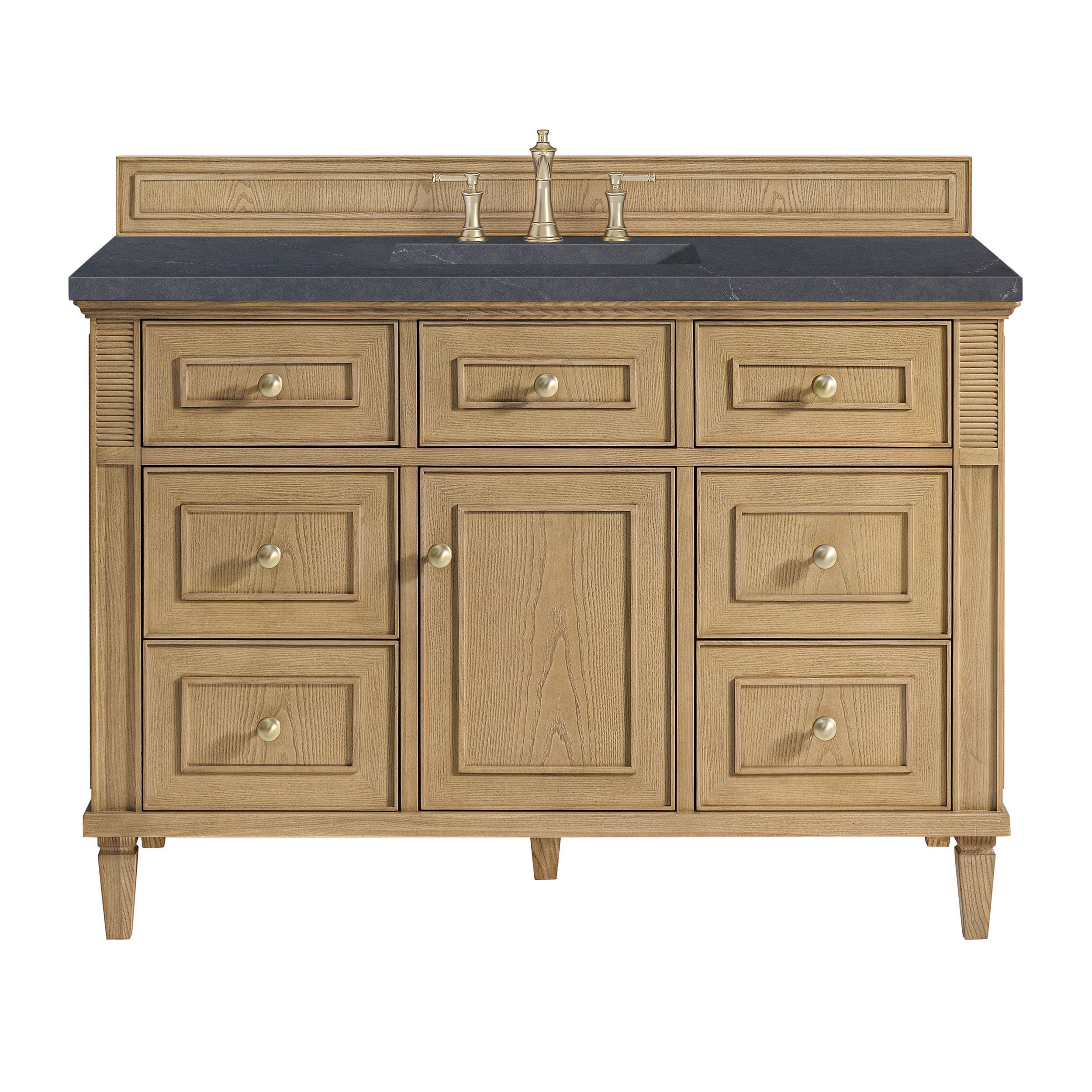 Light Natural Oak / Charcoal Soapstone - 3 Faucet Holes