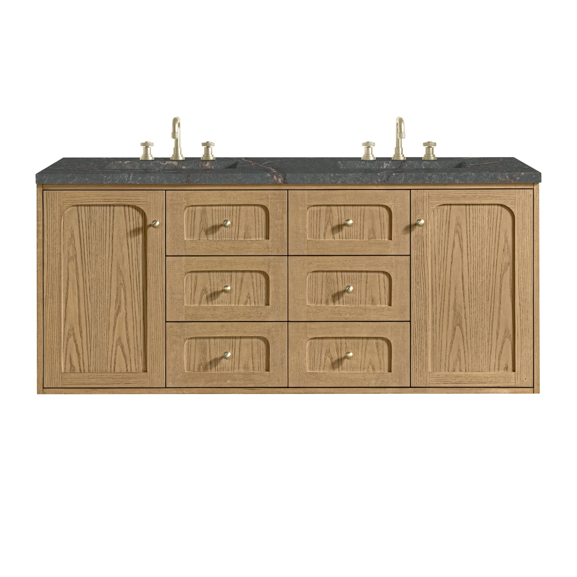 Light Natural Oak / Parisien Bleu - 3 Faucet Holes