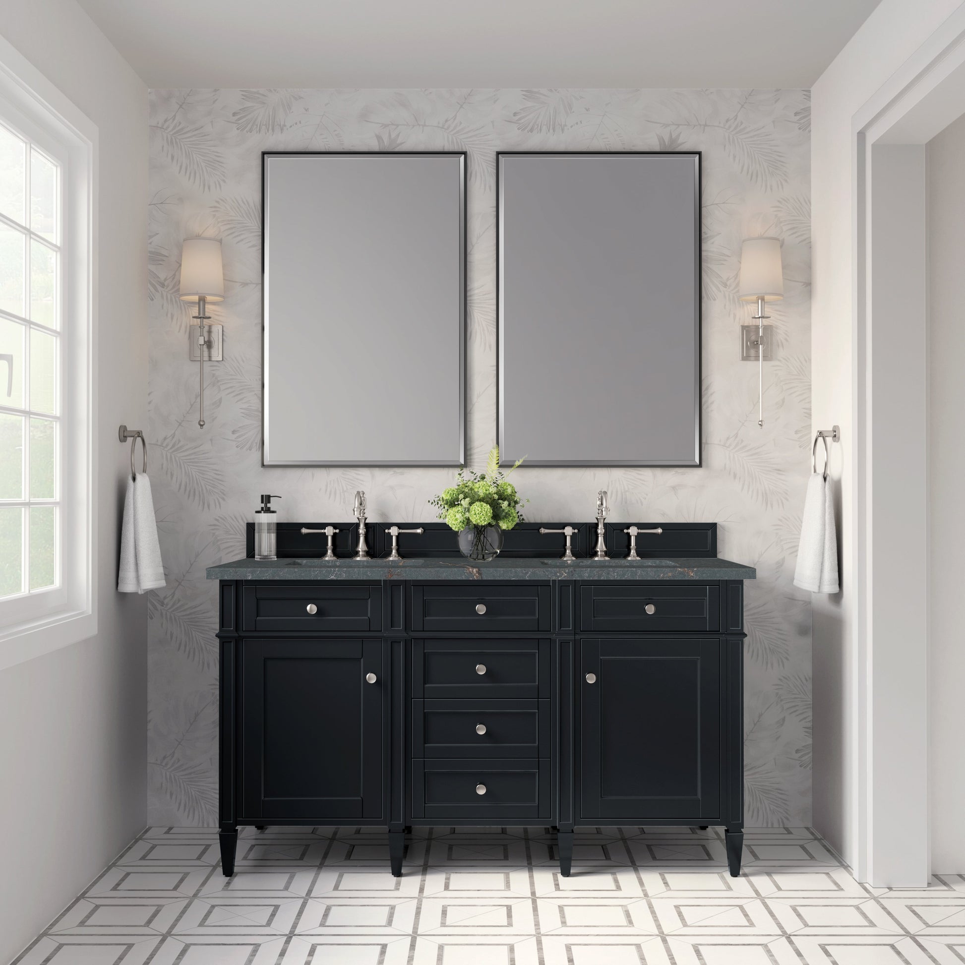 Black Onyx / Parisien Bleu - 3 Faucet Holes