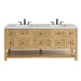 Light Natural Oak / Eternal Jasmine Pearl - 3 Faucet Holes