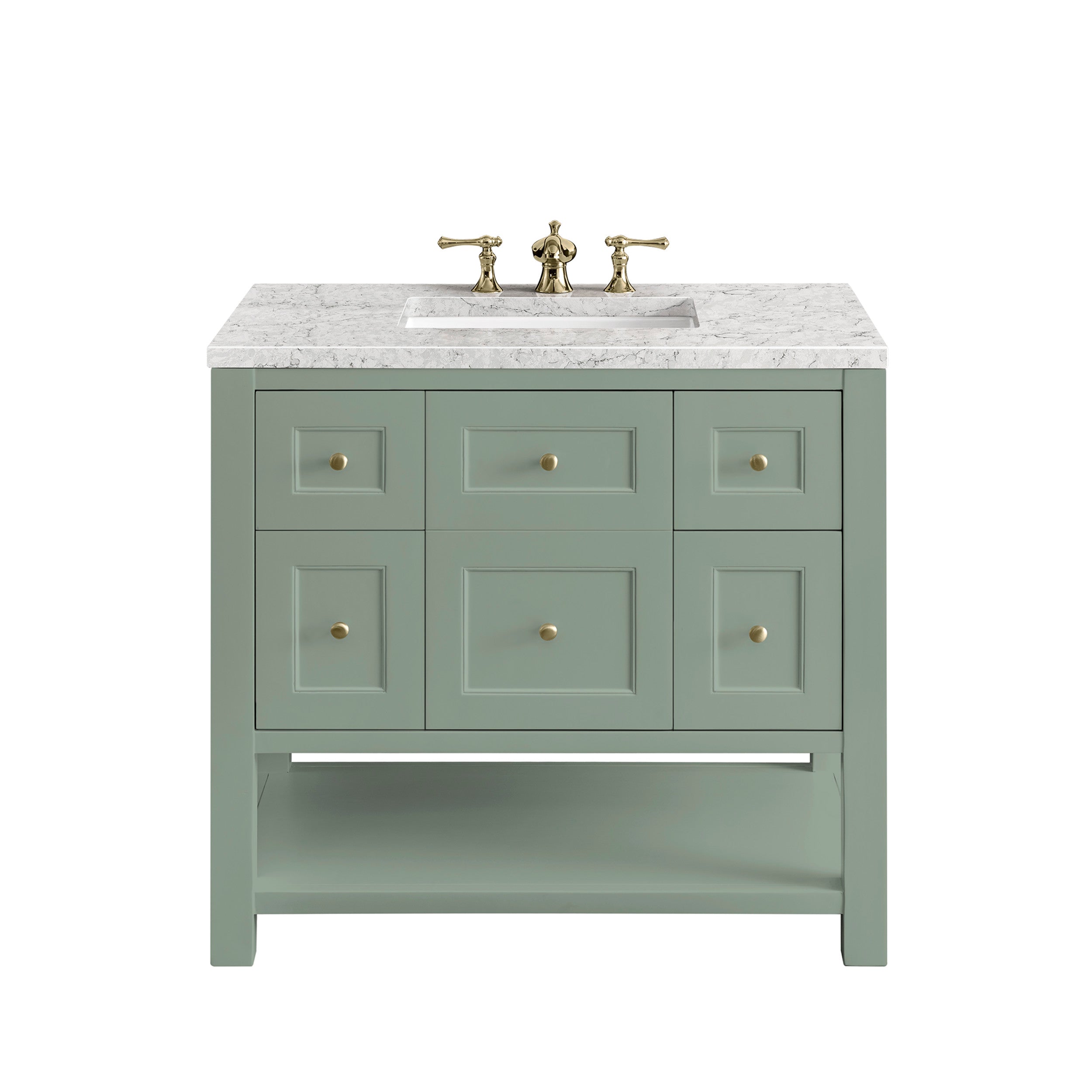 Smokey Celadon / Eternal Jasmine Pearl - 3 Faucet Holes
