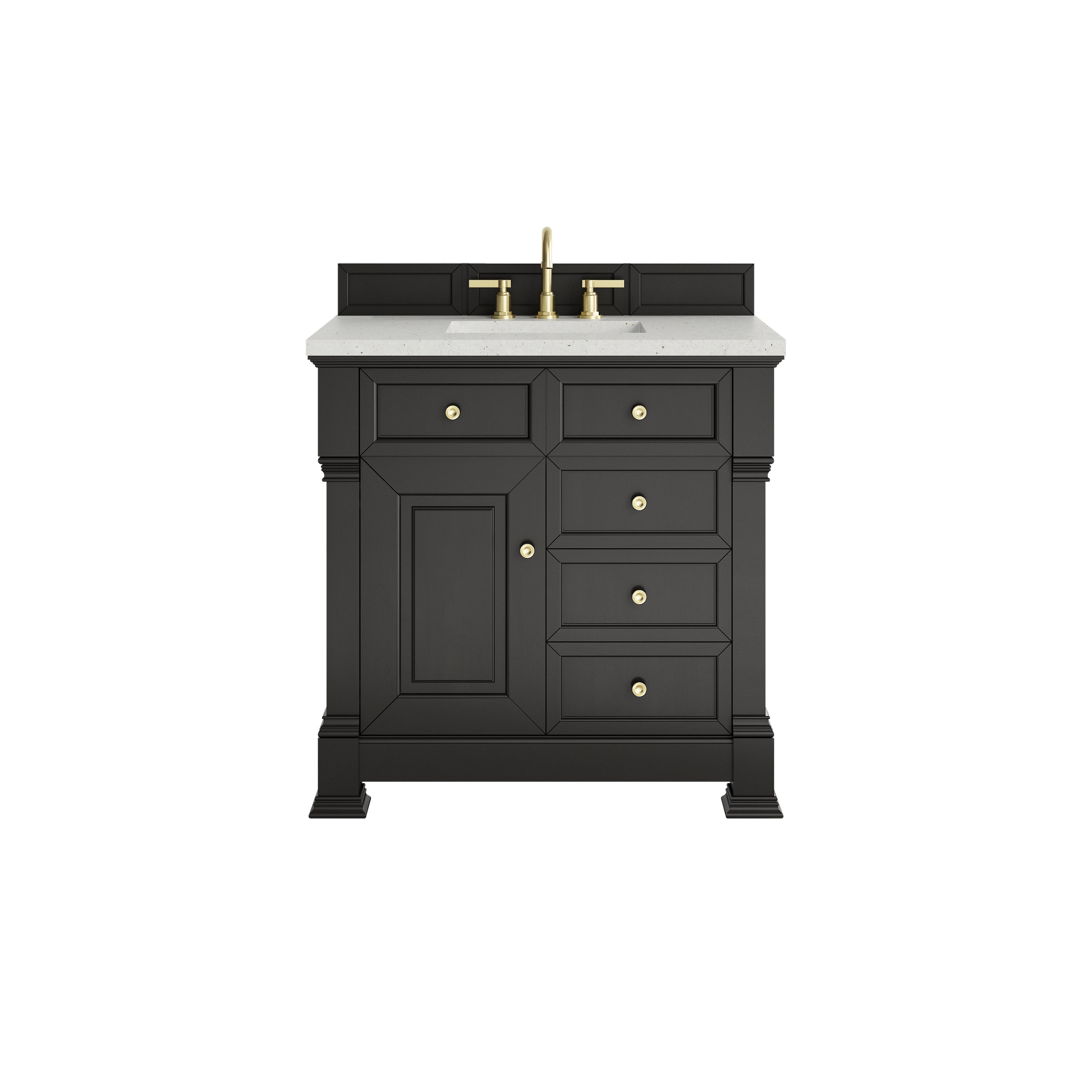 Black Onyx / Lime Delight - 3 Faucet Holes