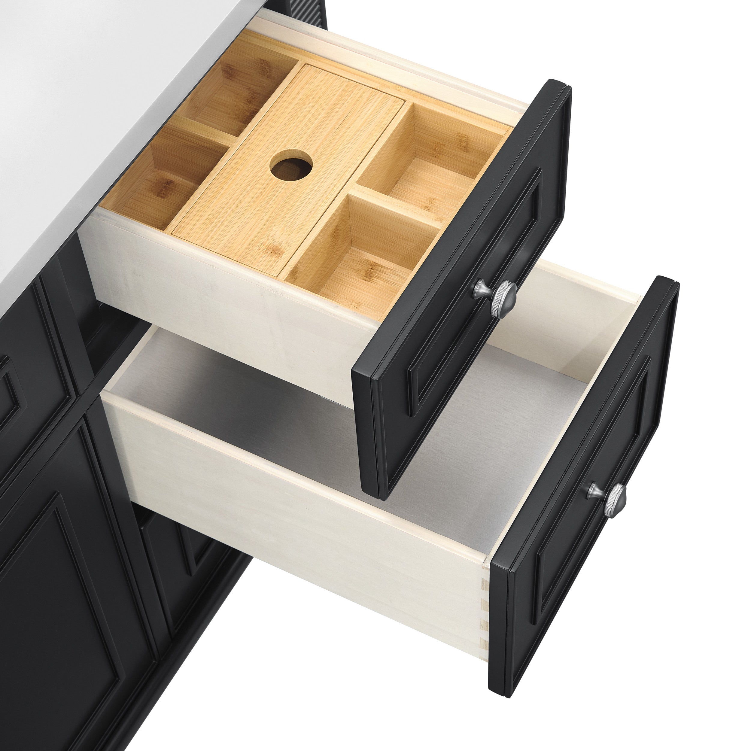 Black Onyx / White Zeus - 3 Faucet Holes