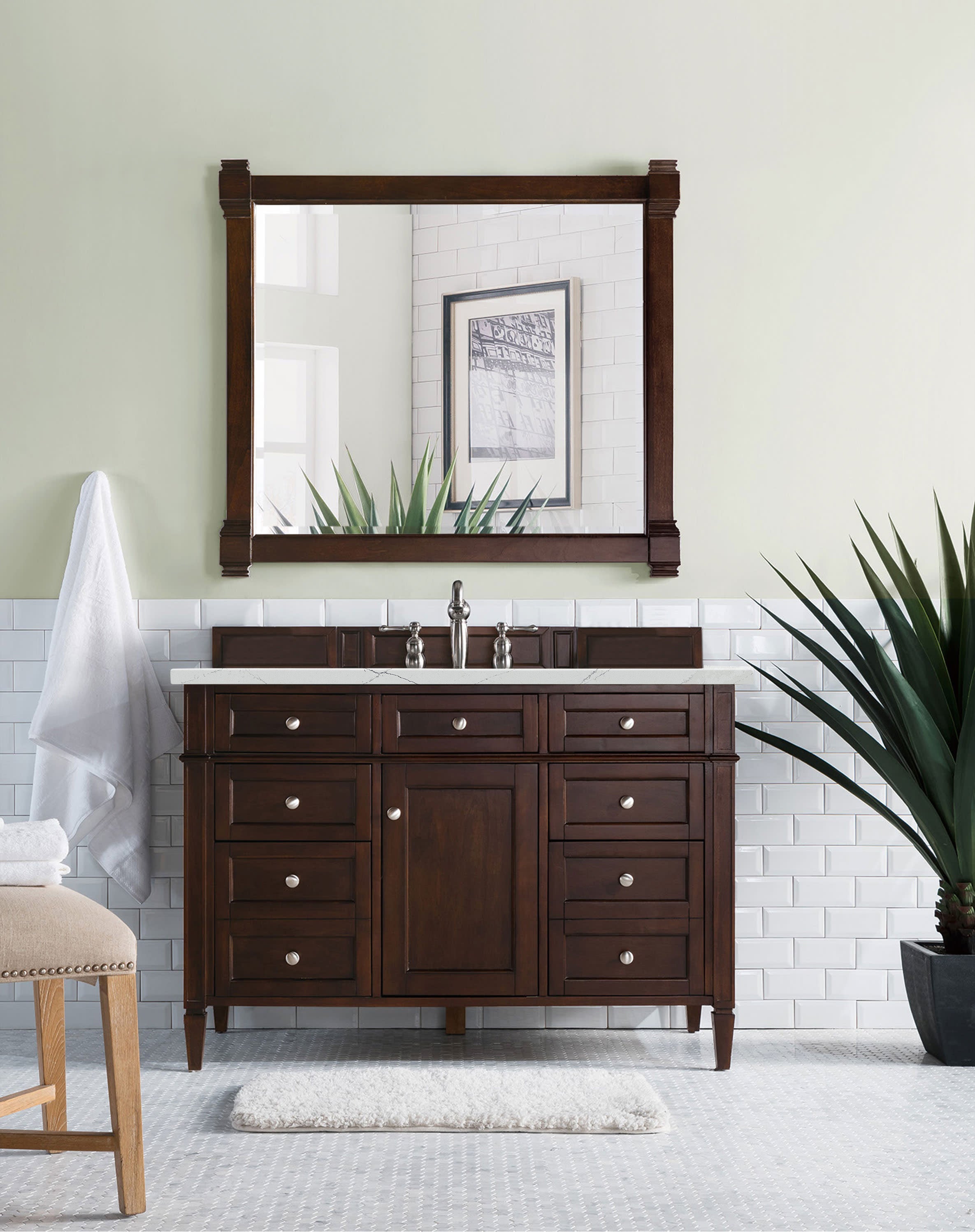 Burnished Mahogany / Eternal Marfil - 3 Faucet Holes