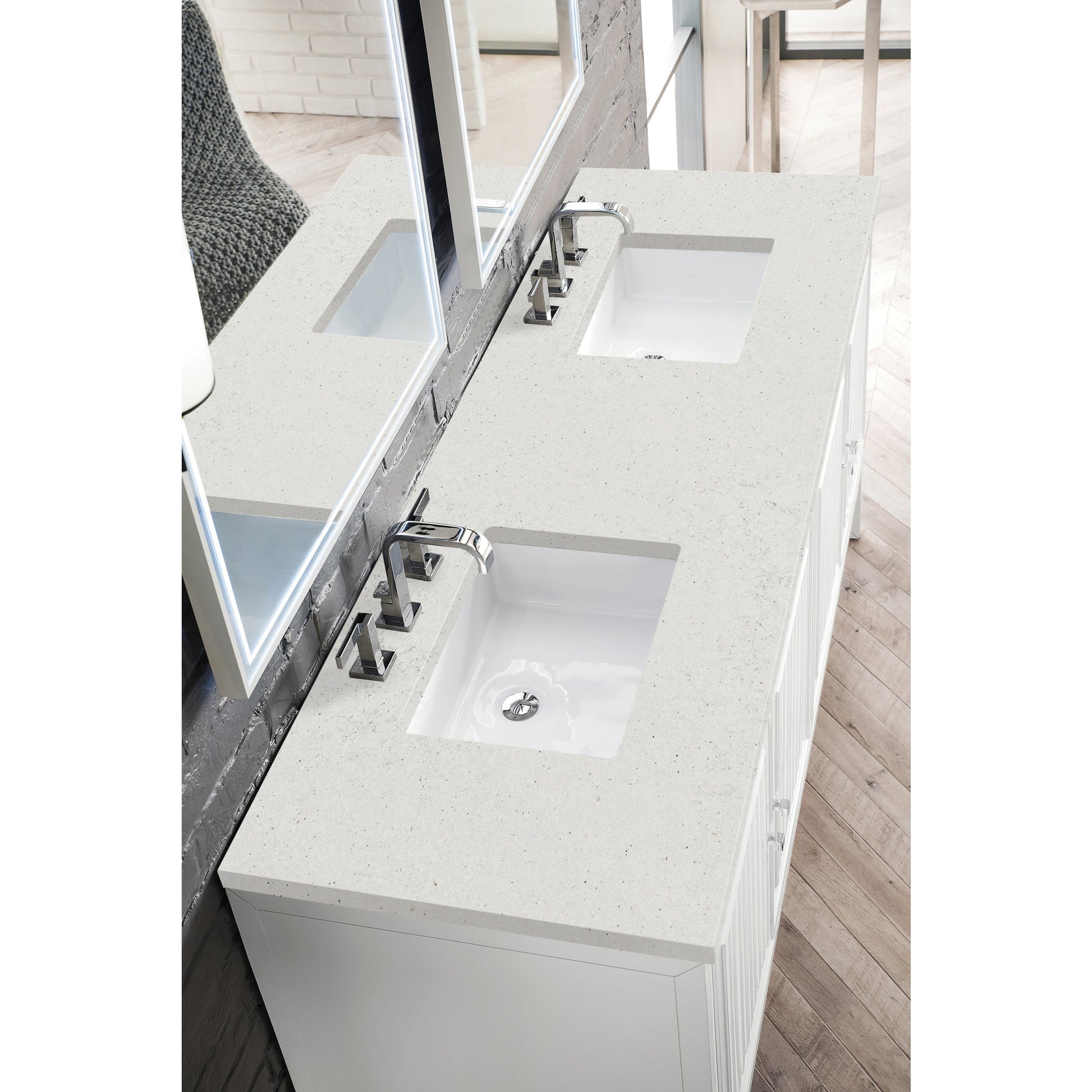 Glossy White / Lime Delight - 3 Faucet Holes