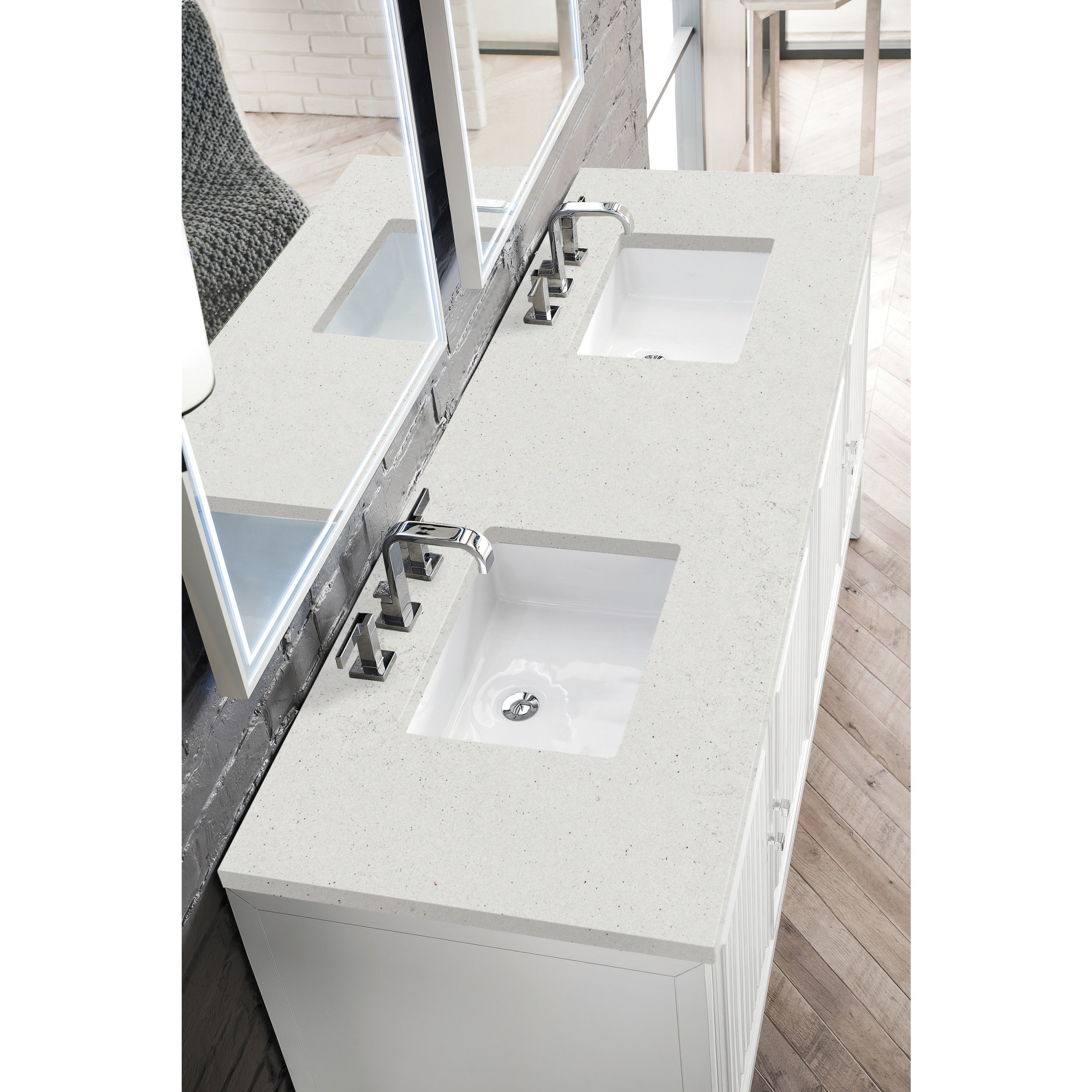 Glossy White / Lime Delight - 3 Faucet Holes