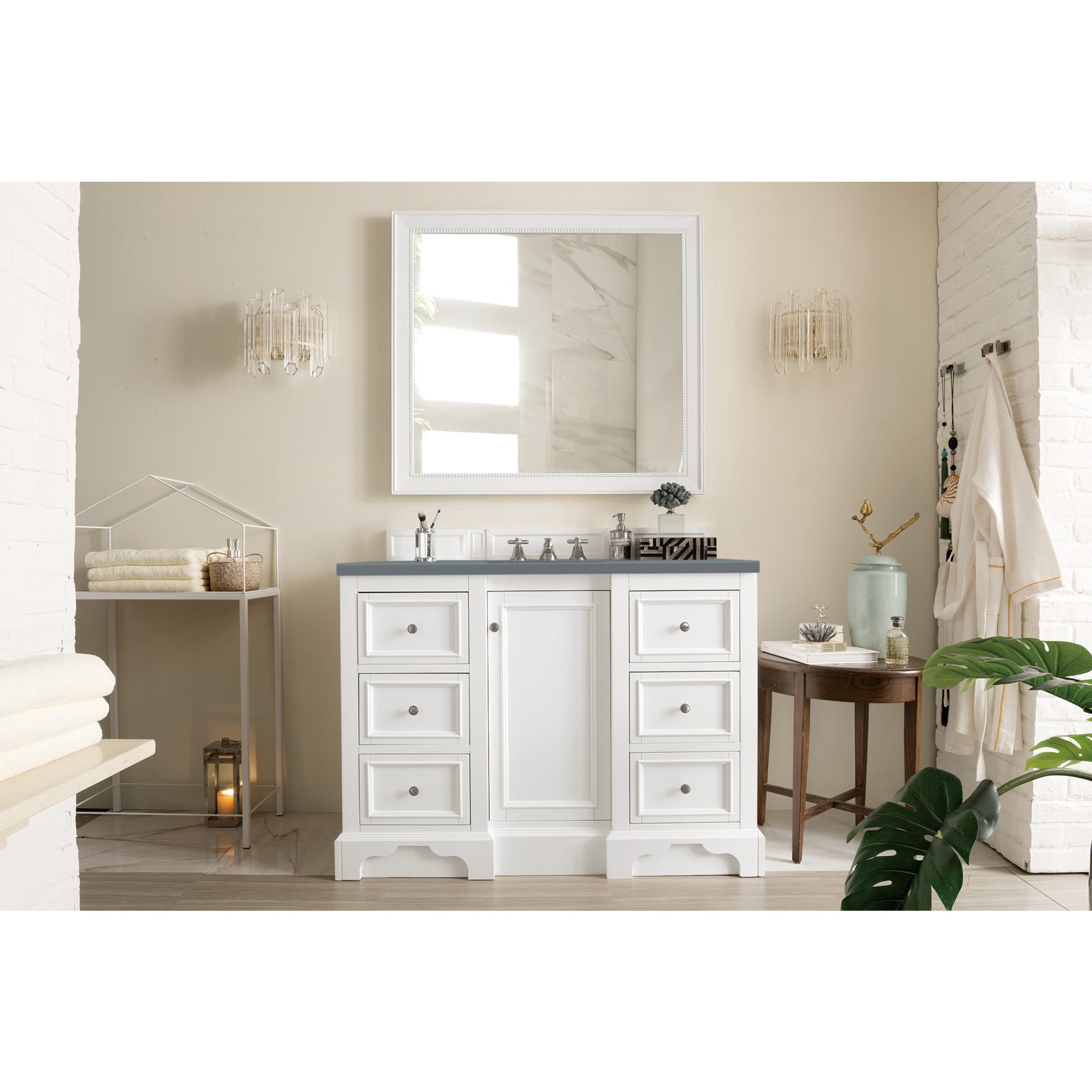 Bright White / Cala Blue - 3 Faucet Holes
