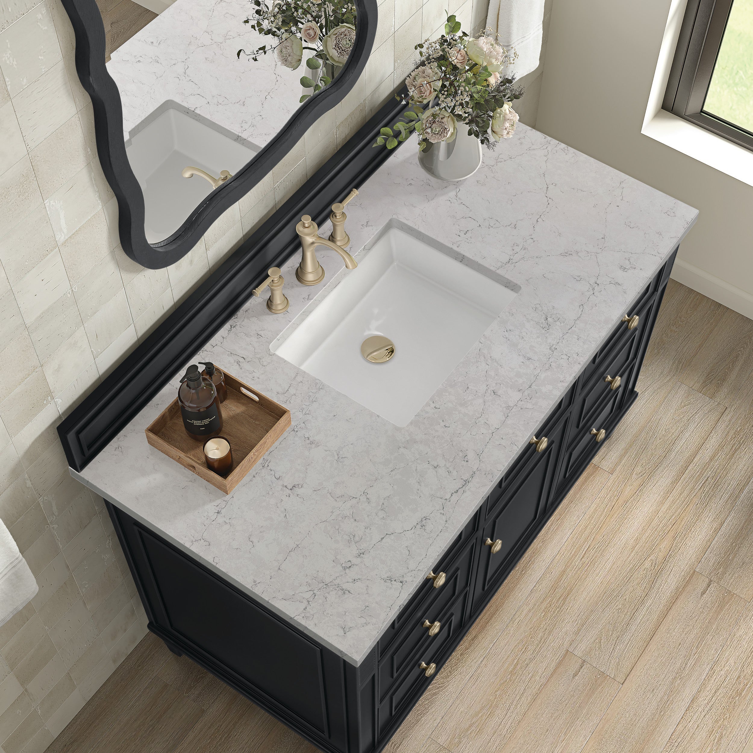 Black Onyx / Eternal Jasmine Pearl - 3 Faucet Holes