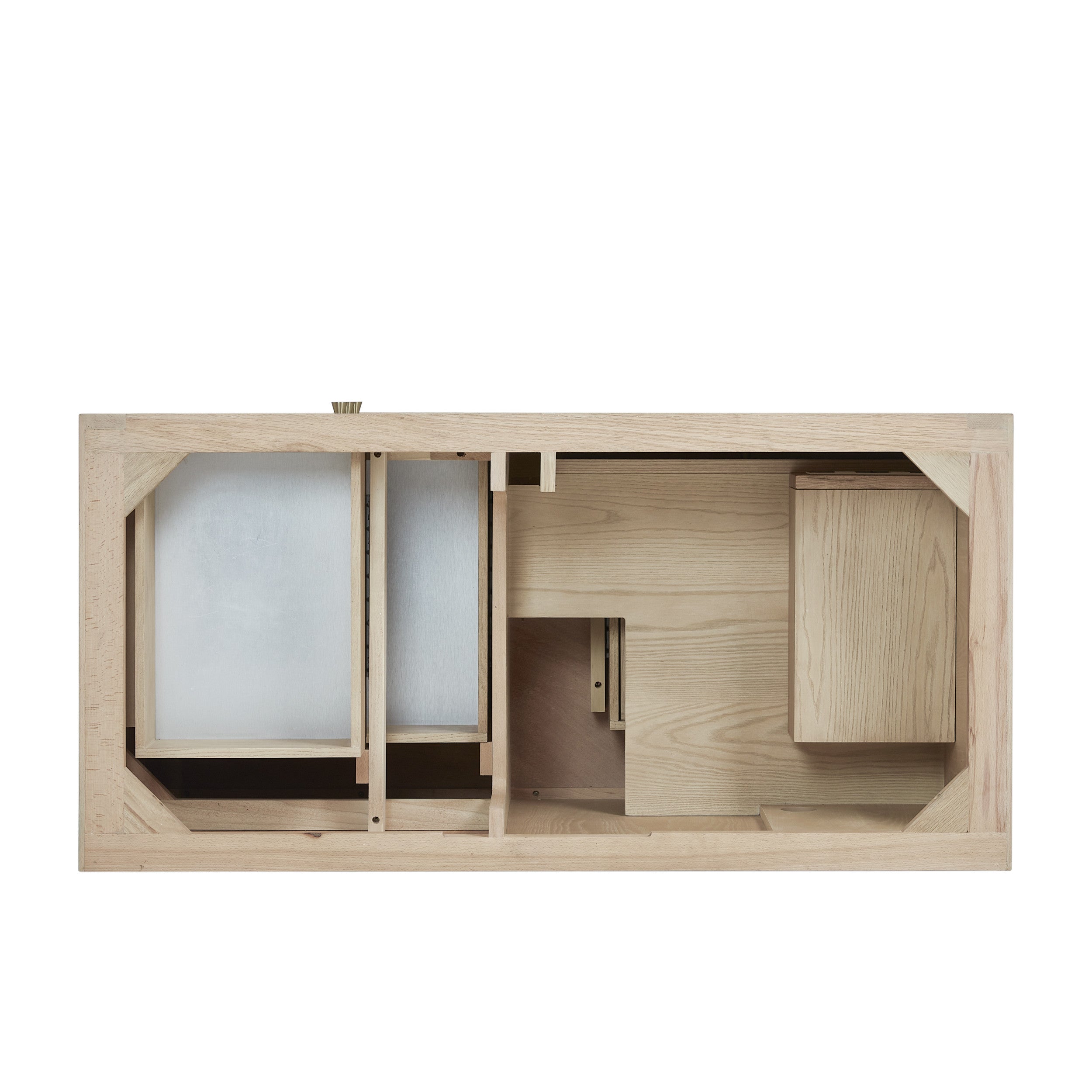 Sunwashed Oak / White Zeus - 3 Faucet Holes