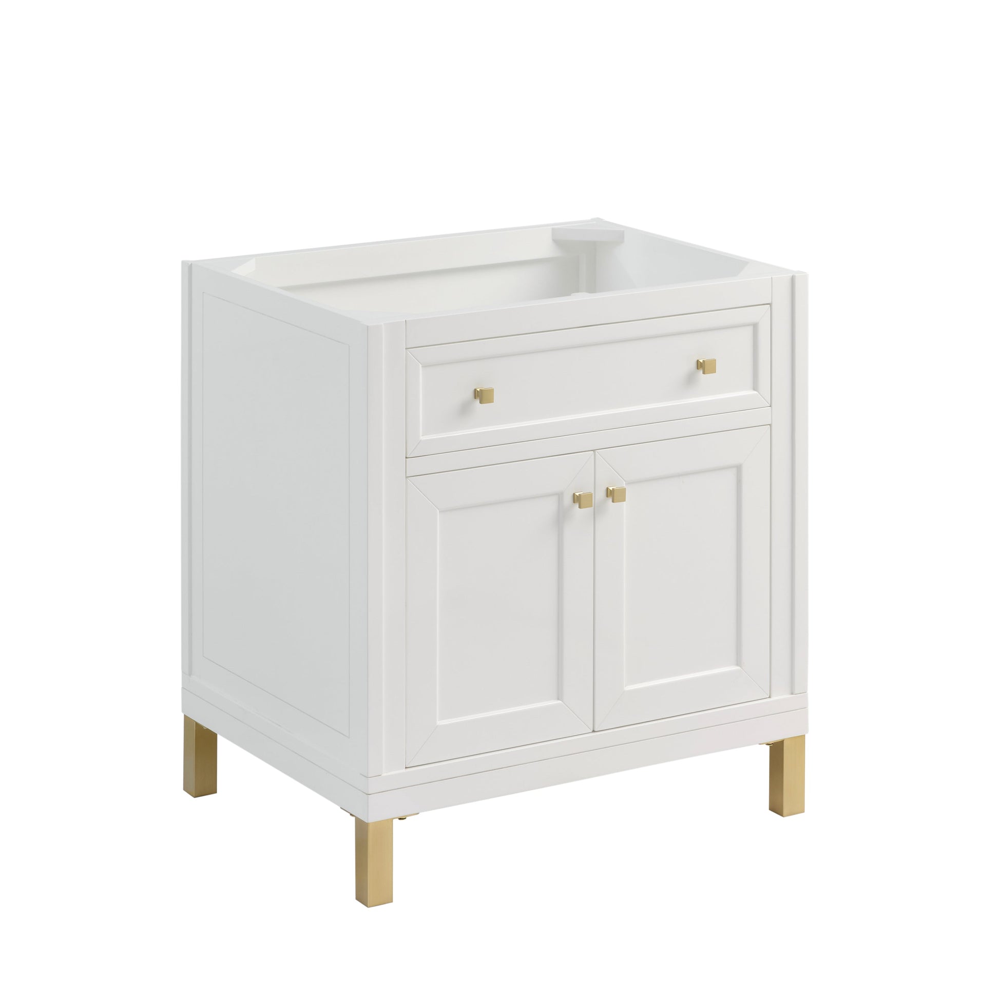 Glossy White / White Zeus - 3 Faucet Holes