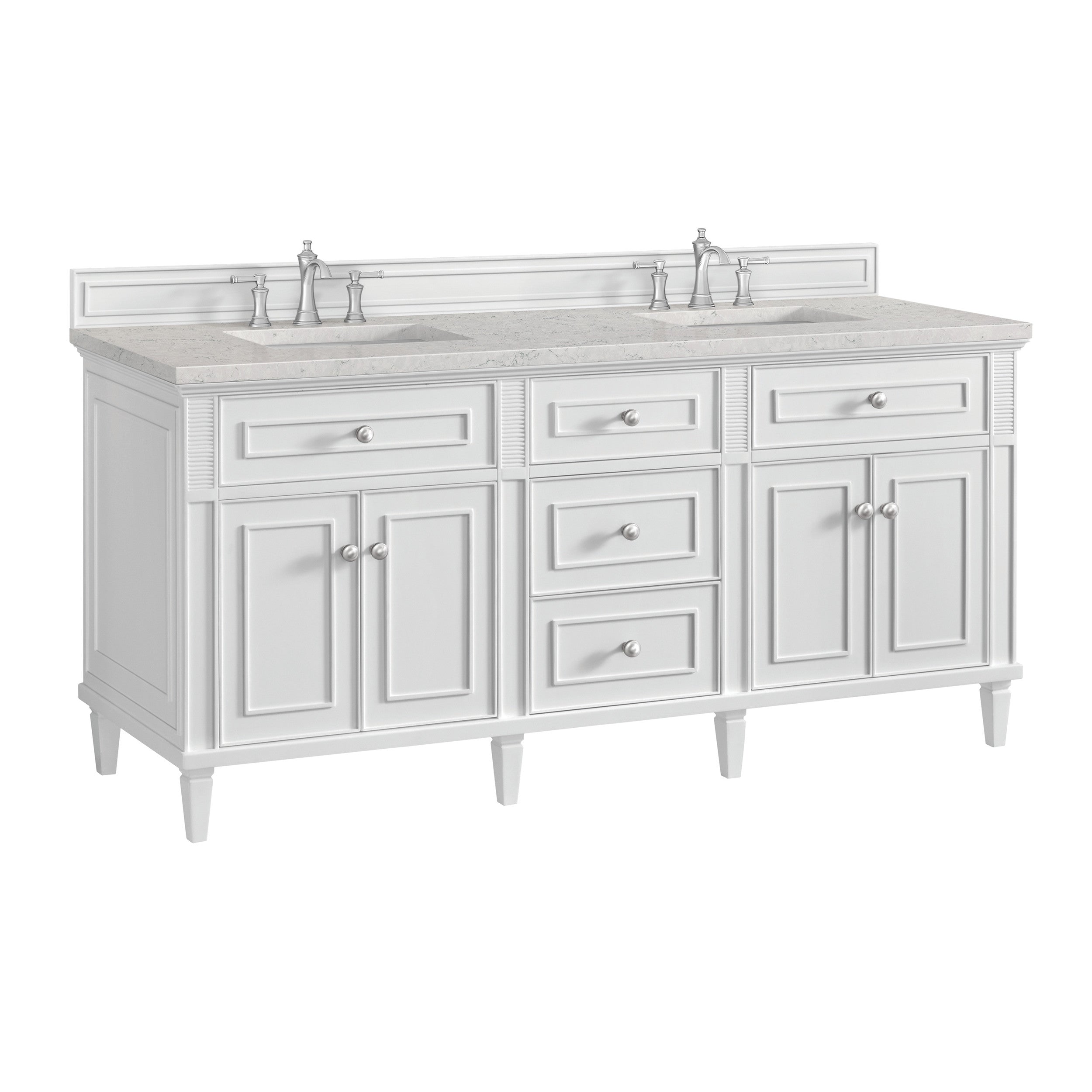 Bright White / Eternal Jasmine Pearl - 3 Faucet Holes