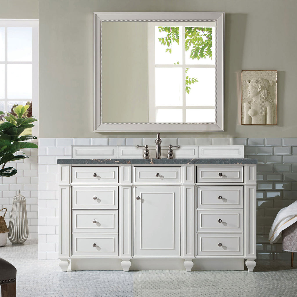 Bright White / Parisien Bleu - 3 Faucet Holes