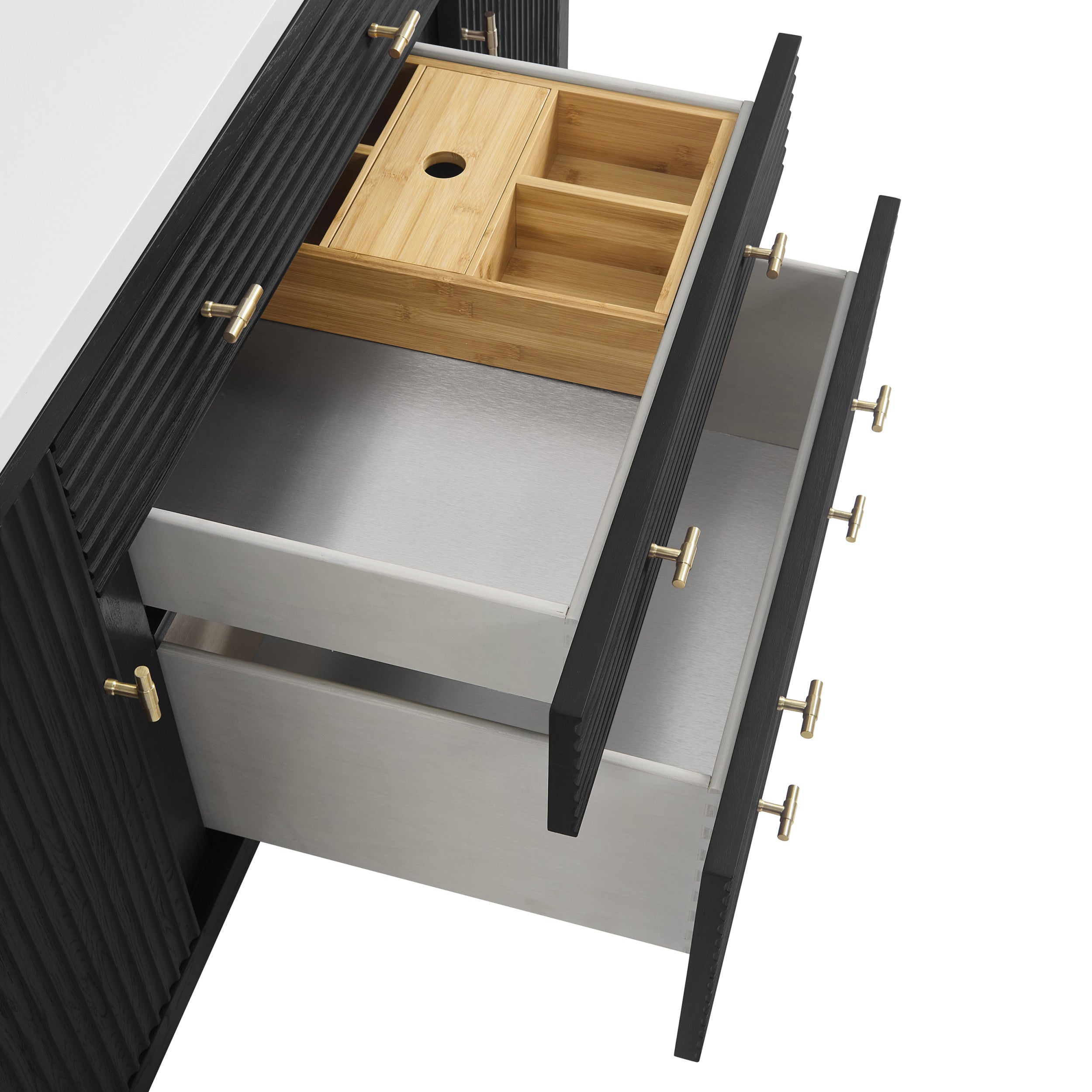 Carbon Oak / No Countertop