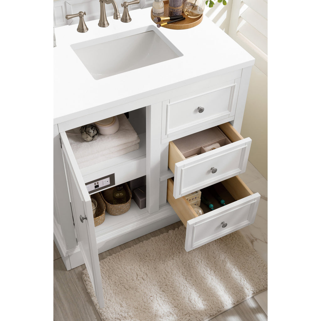 Bright White / White Zeus - 3 Faucet Holes
