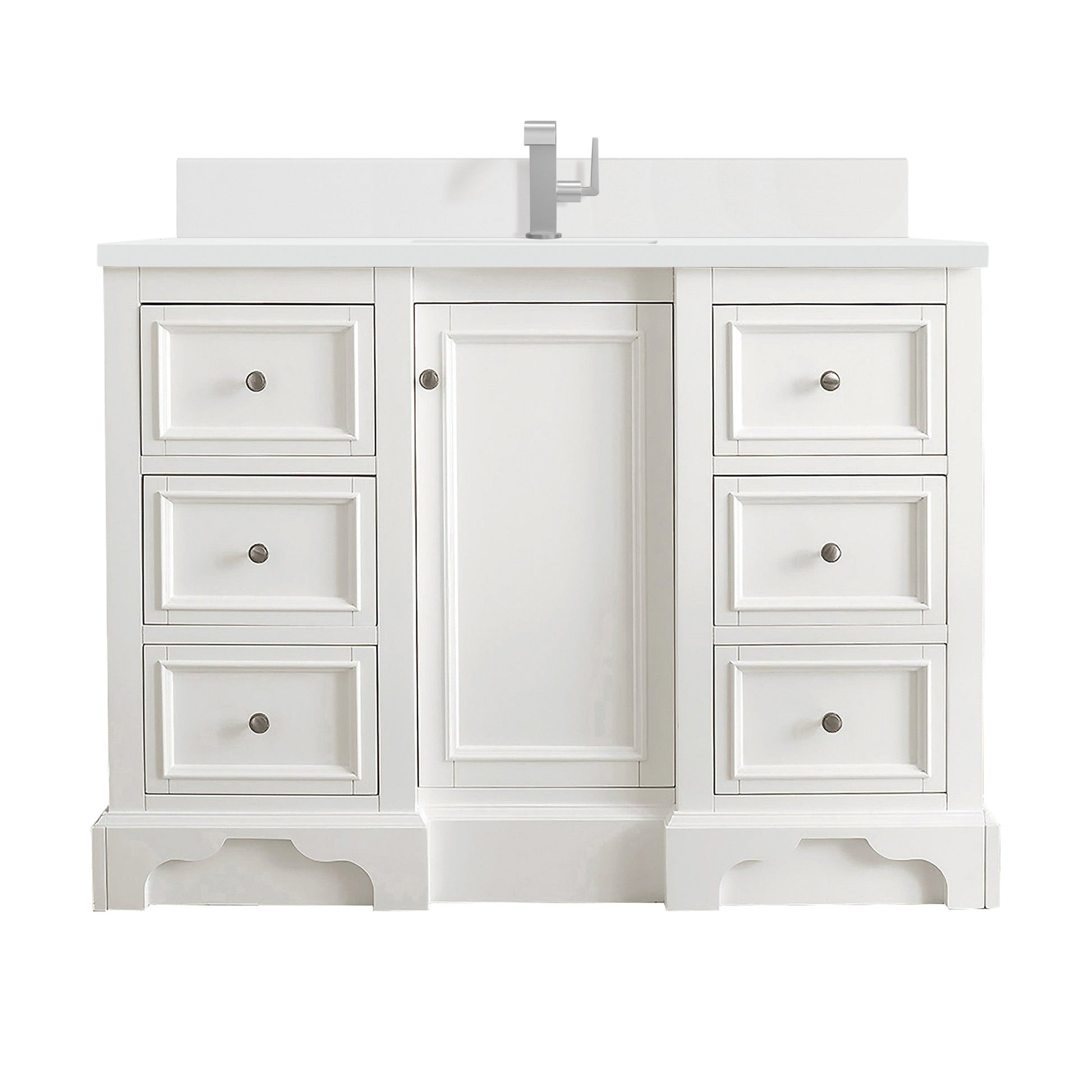 Bright White / White Zeus - 1 Faucet Hole