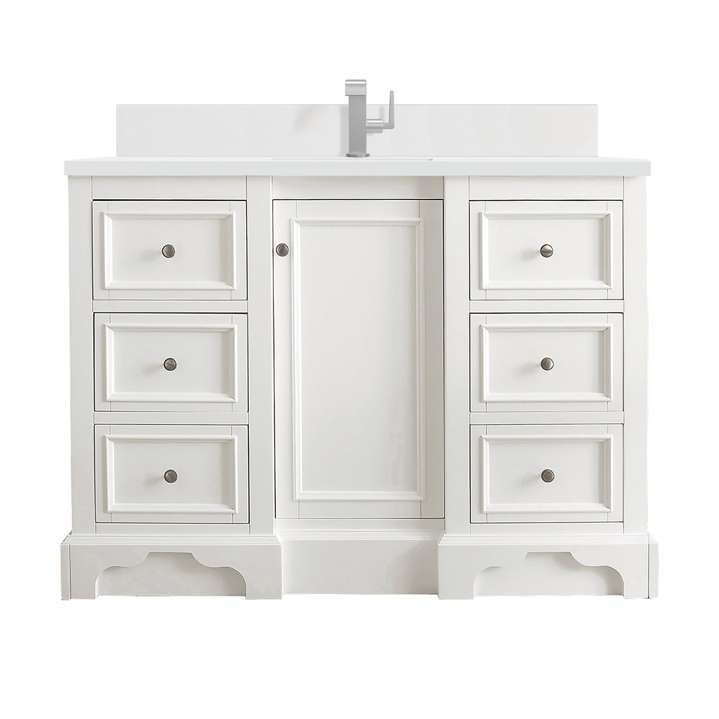 Bright White / White Zeus - 1 Faucet Hole