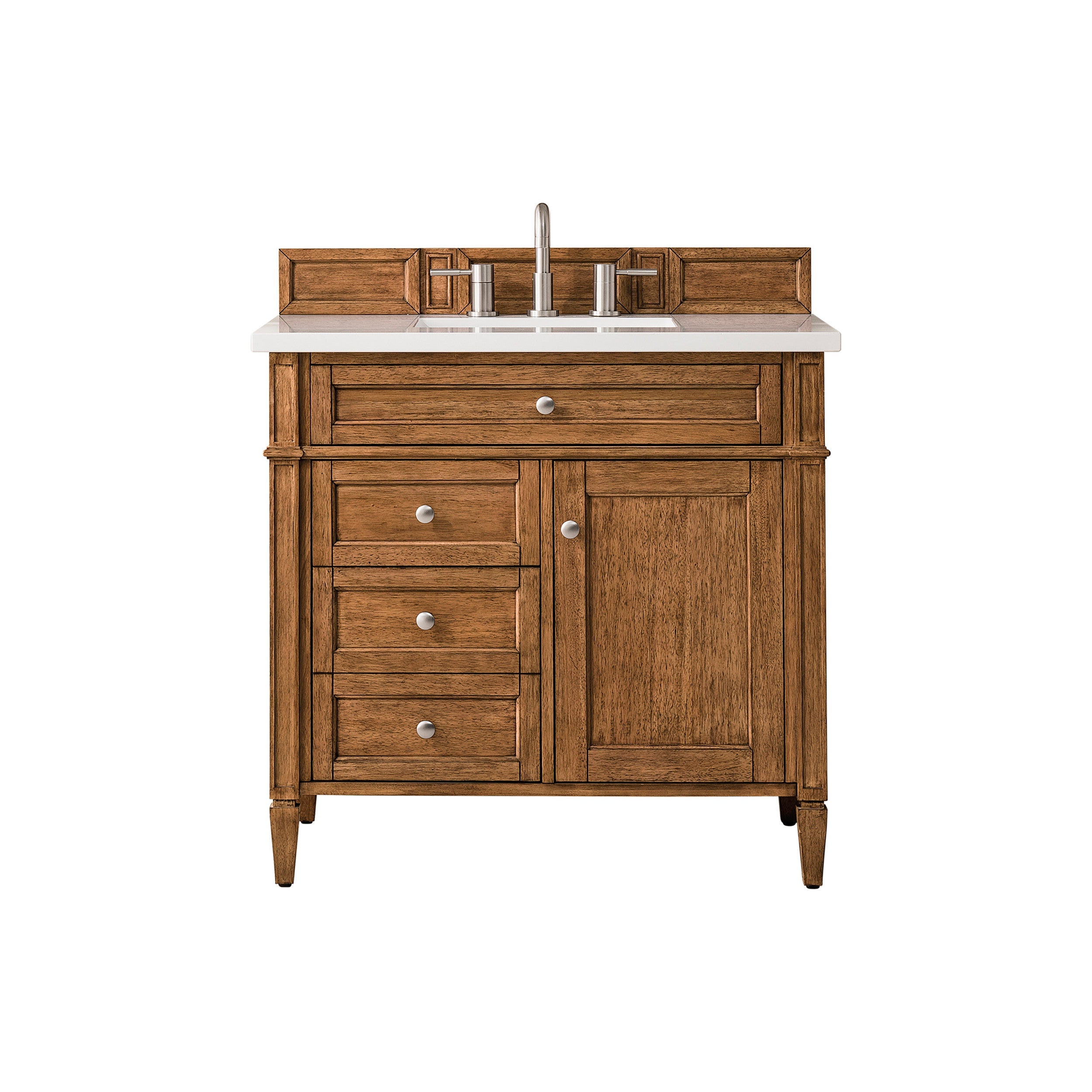 Saddle Brown / White Zeus - 3 Faucet Holes