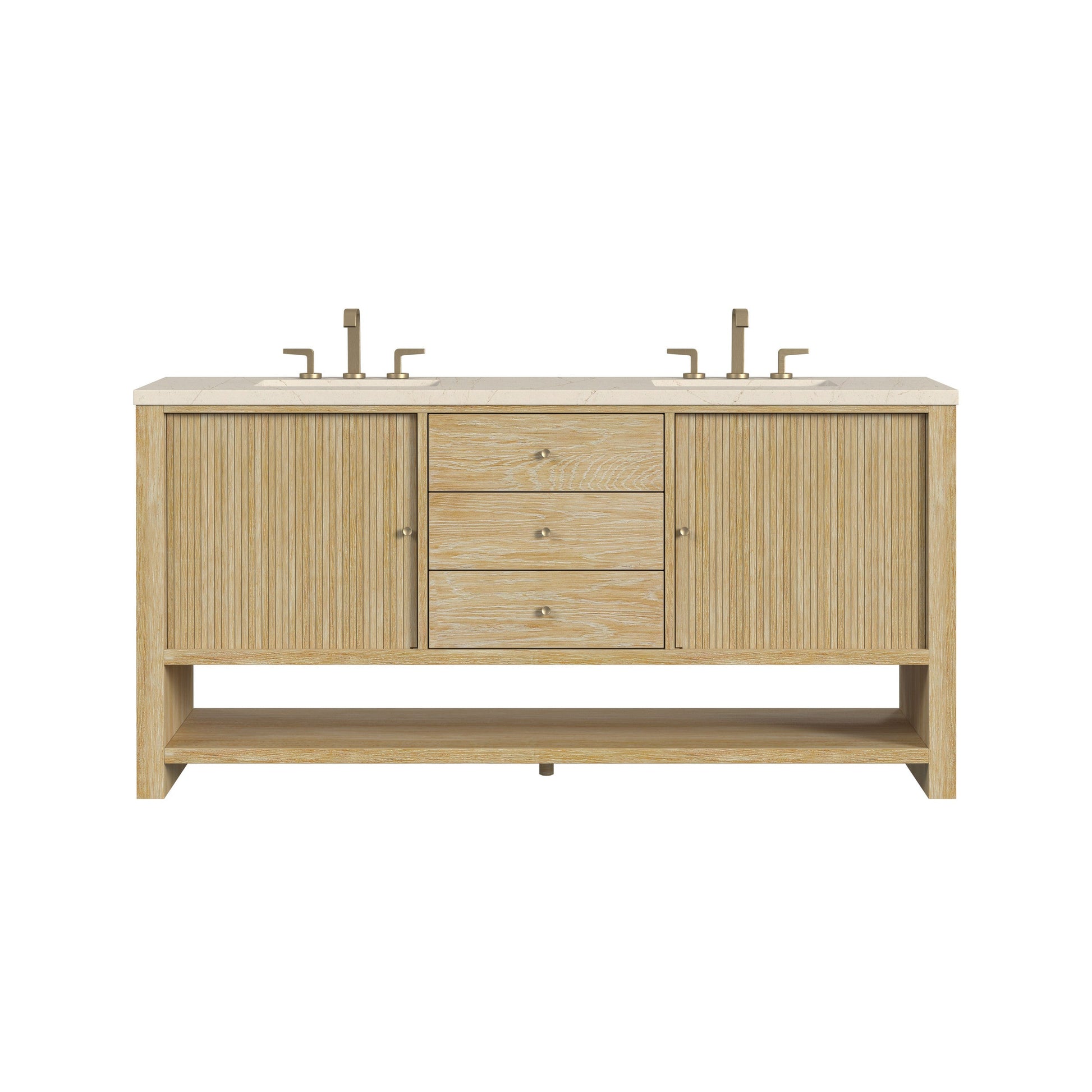 Sunwashed Oak / Eternal Marfil - 3 Faucet Holes