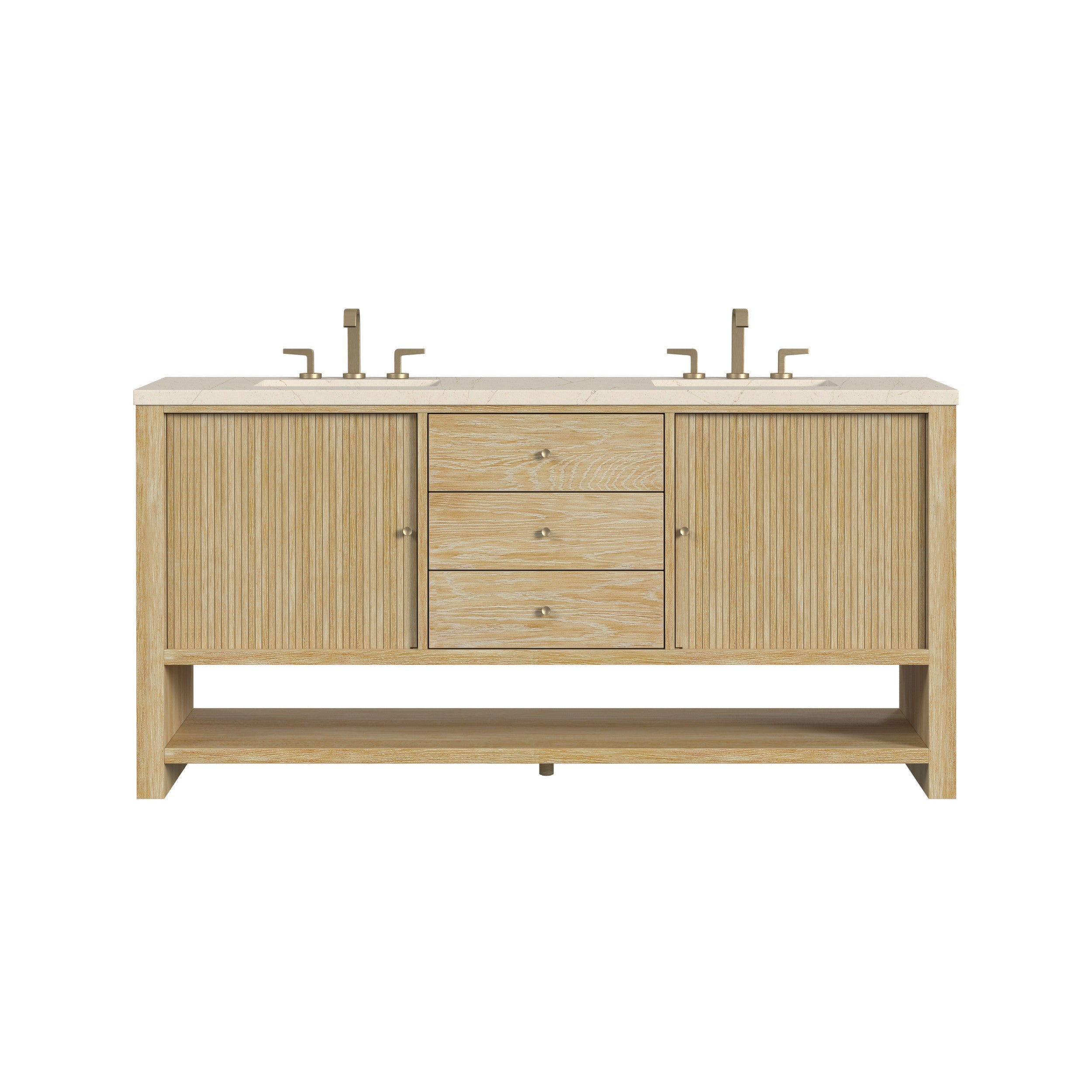 Sunwashed Oak / Eternal Marfil - 3 Faucet Holes