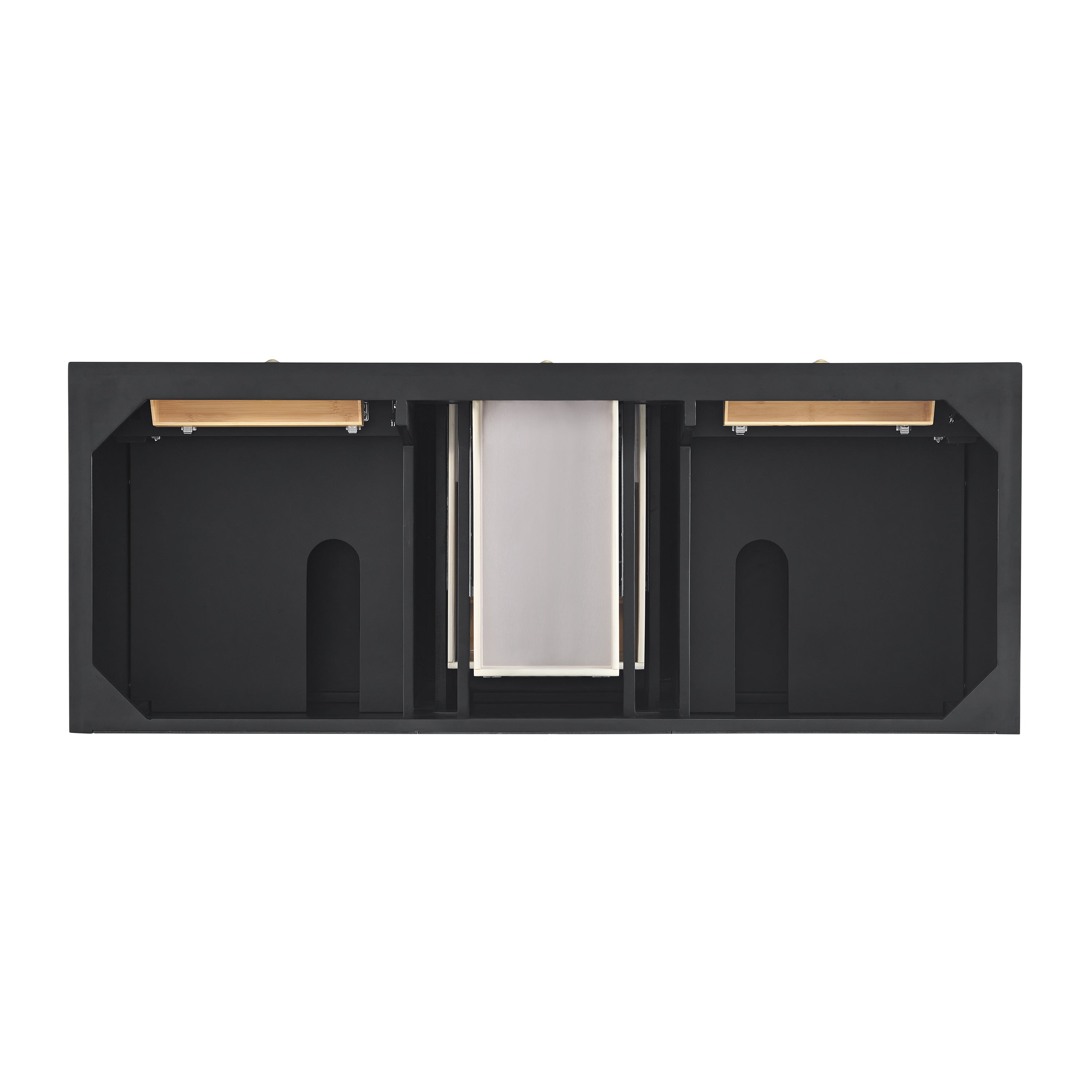 Black Onyx / Victorian Silver - 3 Faucet Holes