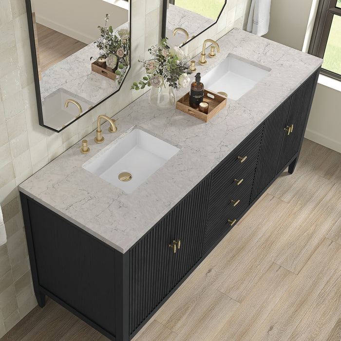 Carbon Oak / Eternal Jasmine Pearl - 3 Faucet Holes