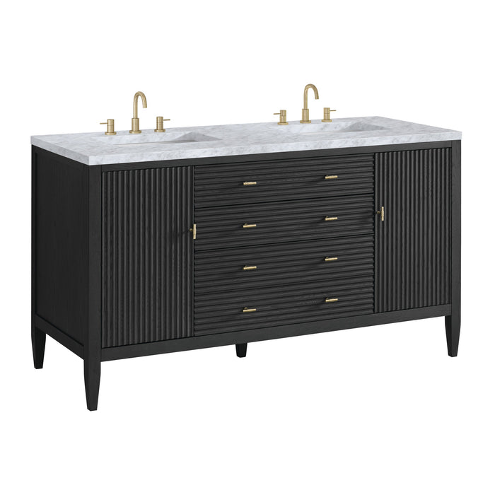 Carbon Oak / Carrara White - 3 Faucet Holes