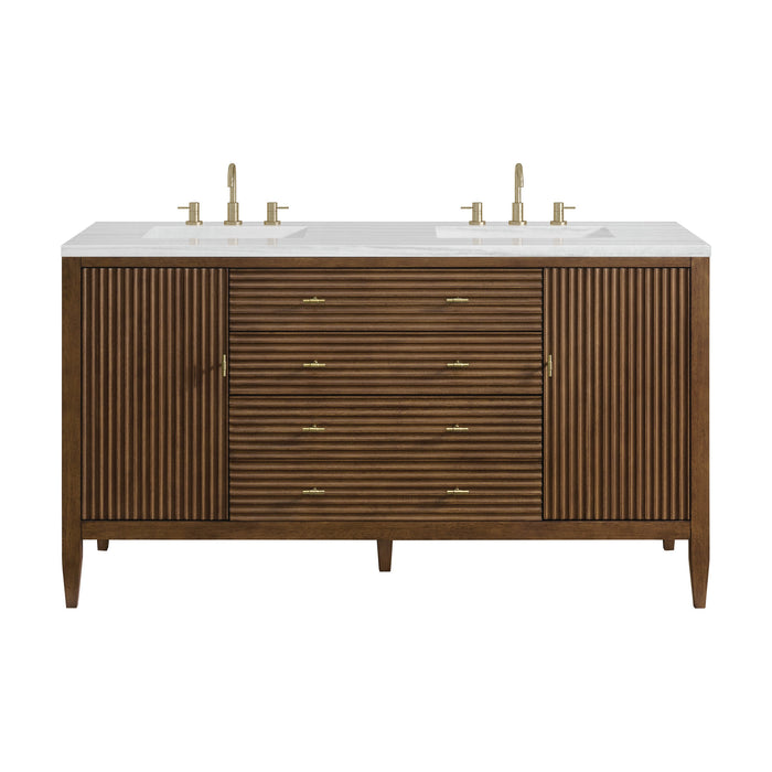 Mid-Century Walnut / Arctic Fall - 3 Faucet Holes