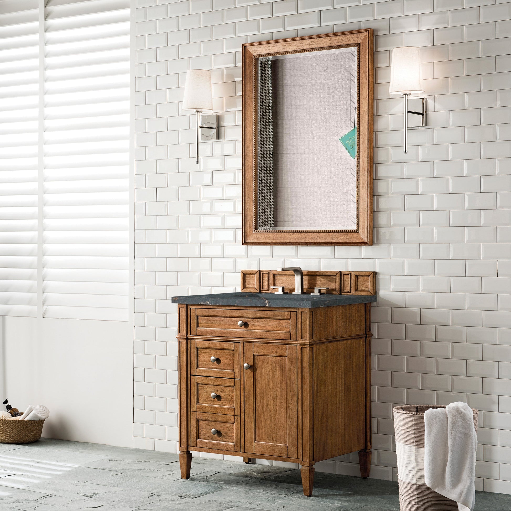 Saddle Brown / Parisien Bleu - 3 Faucet Holes