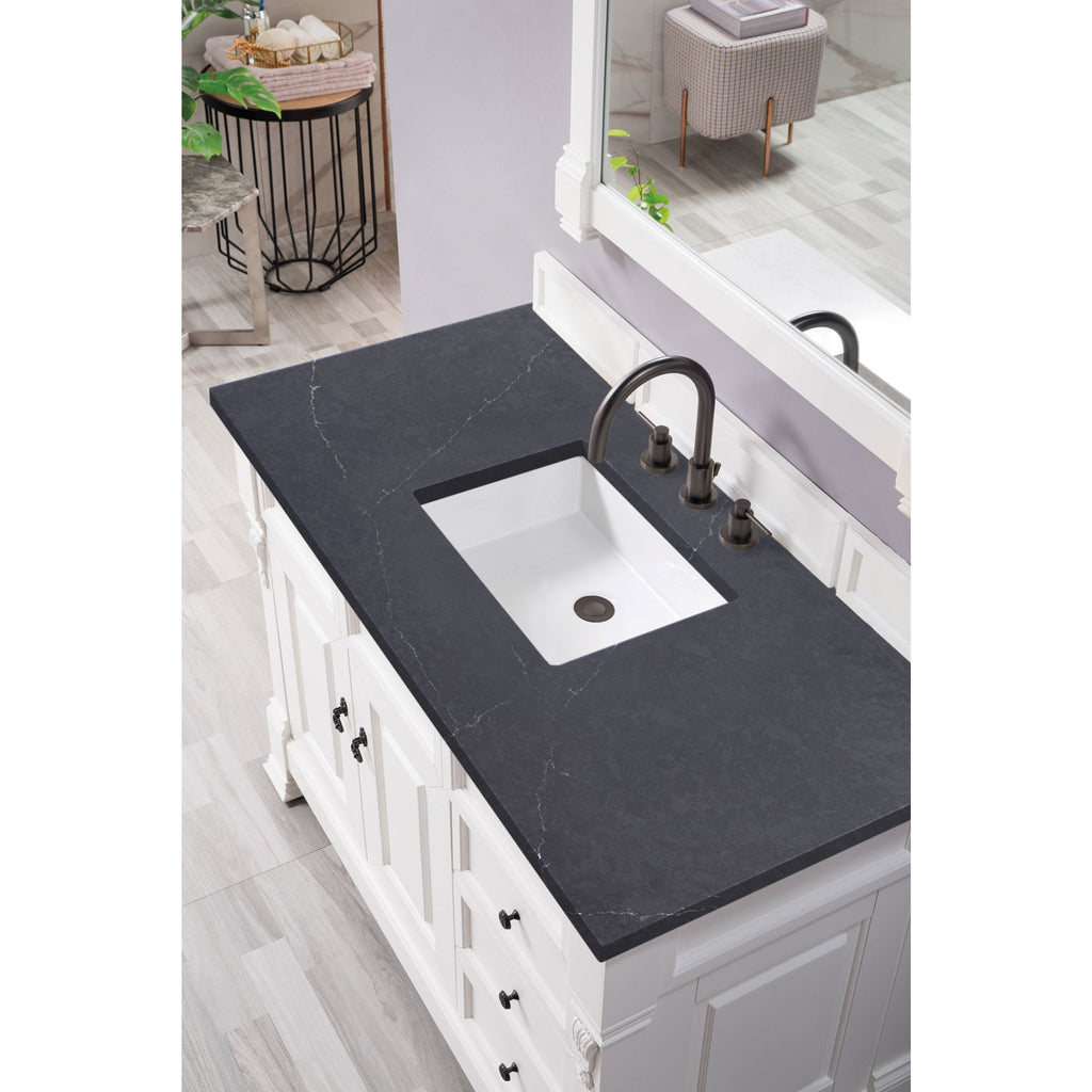 Bright White / Charcoal Soapstone - 3 Faucet Holes