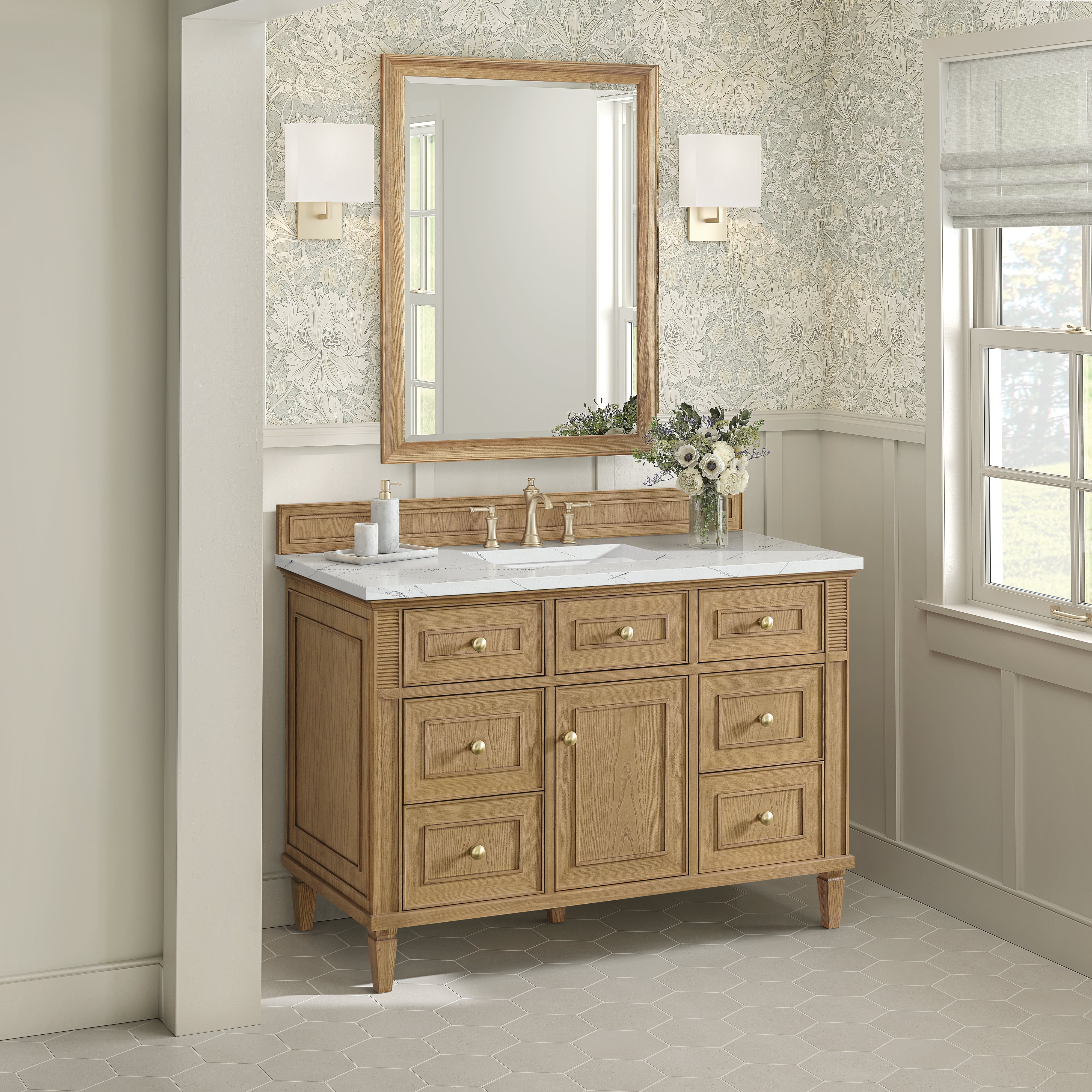 Light Natural Oak / Ethereal Noctis - 3 Faucet Holes