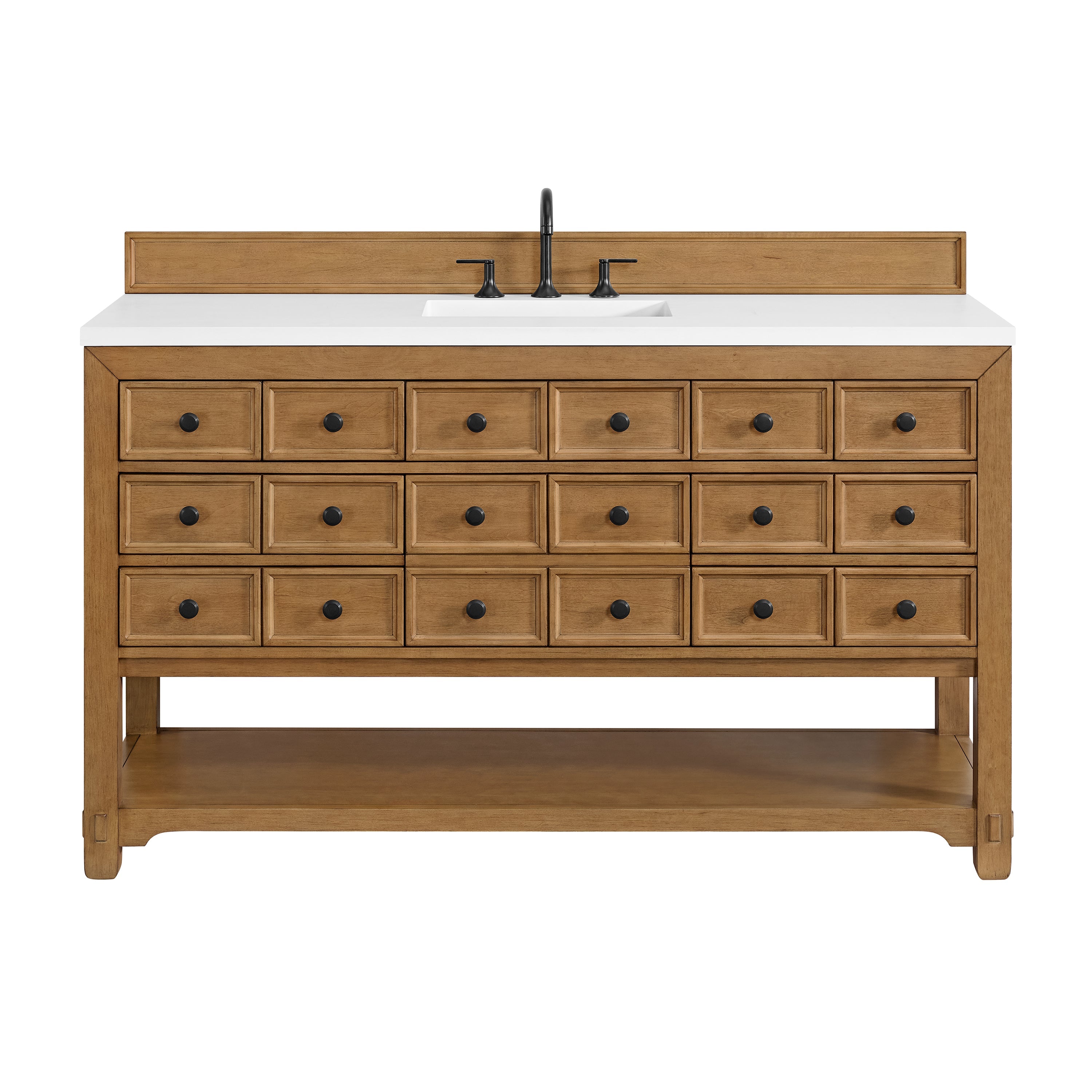 Amber Birch / White Zeus - 3 Faucet Holes