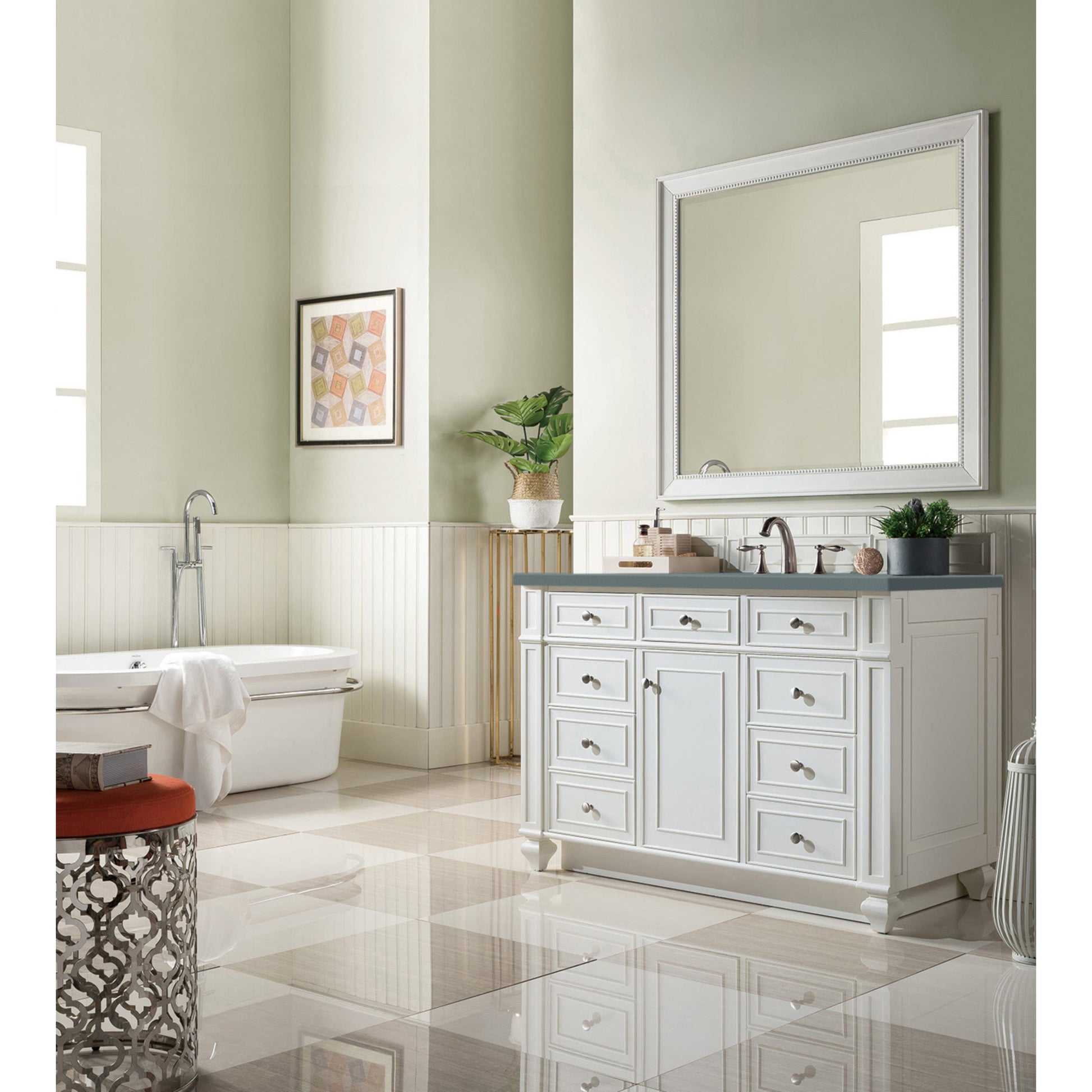 Bright White / Cala Blue - 3 Faucet Holes