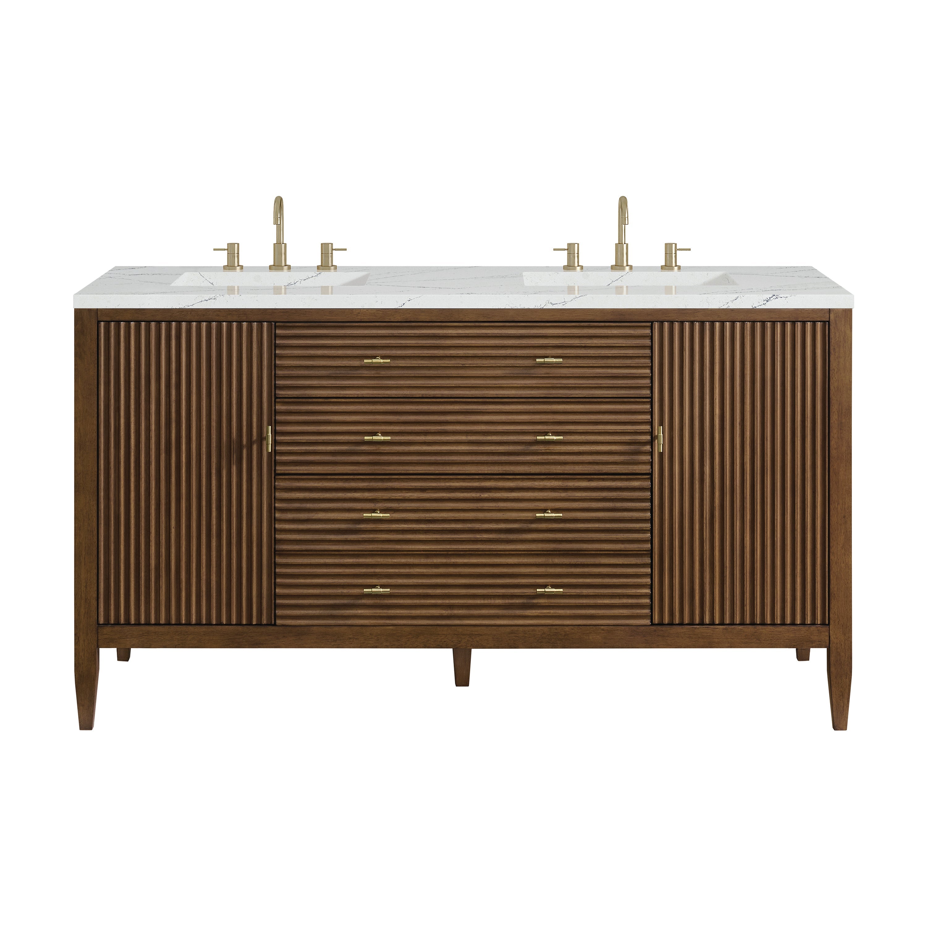 Mid-Century Walnut / Ethereal Noctis - 3 Faucet Holes